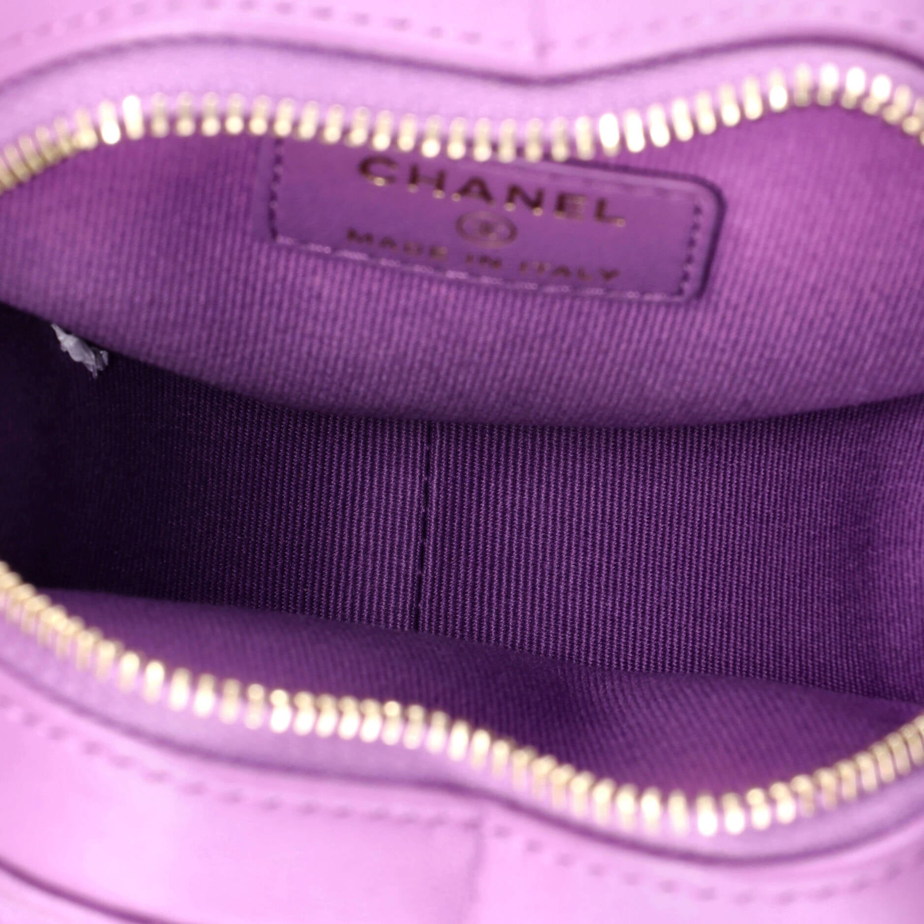 CC in Love Heart Belt Bag Quilted Lambskin