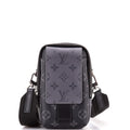 Double Phone Pouch NM Reverse Monogram Eclipse Canvas