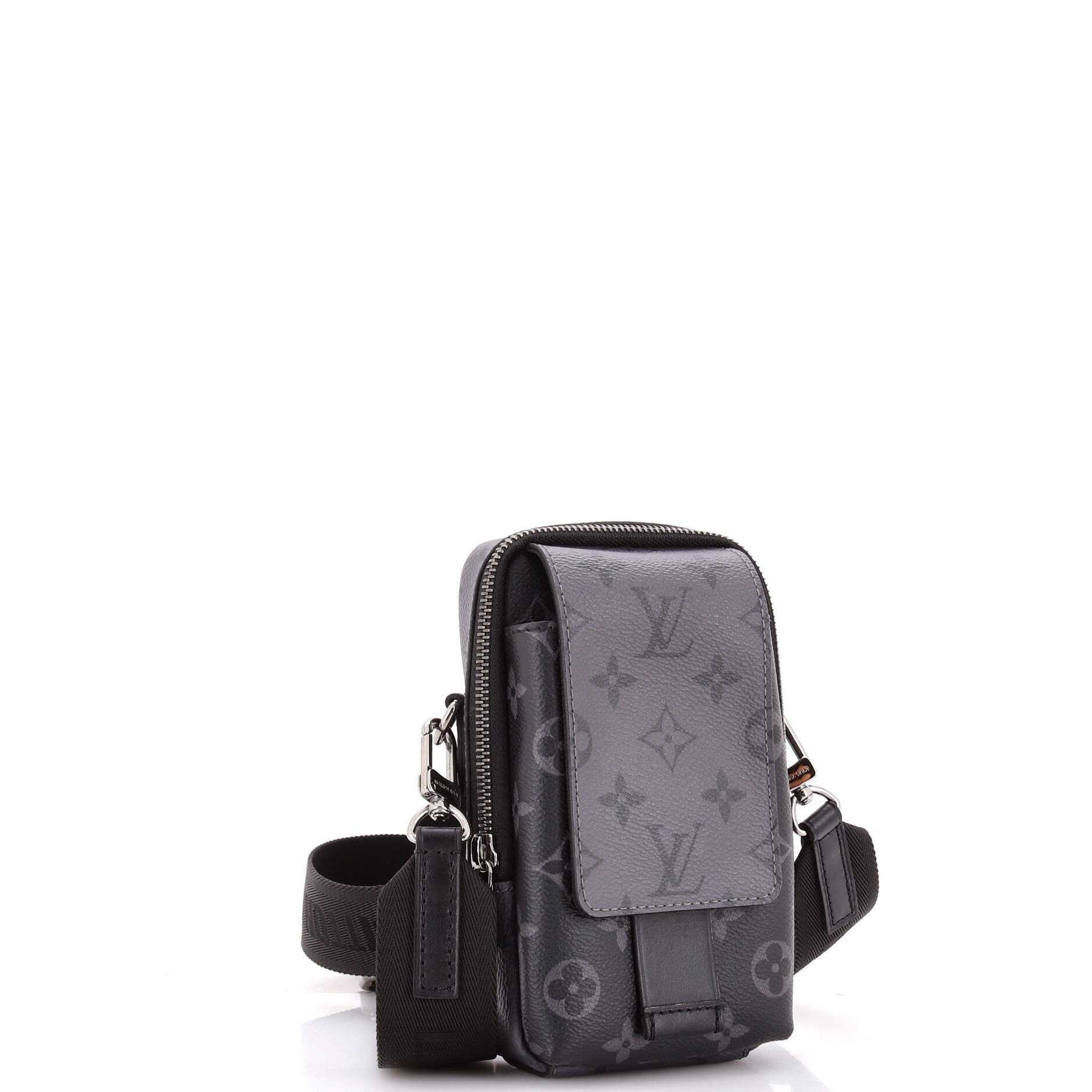 Double Phone Pouch NM Reverse Monogram Eclipse Canvas