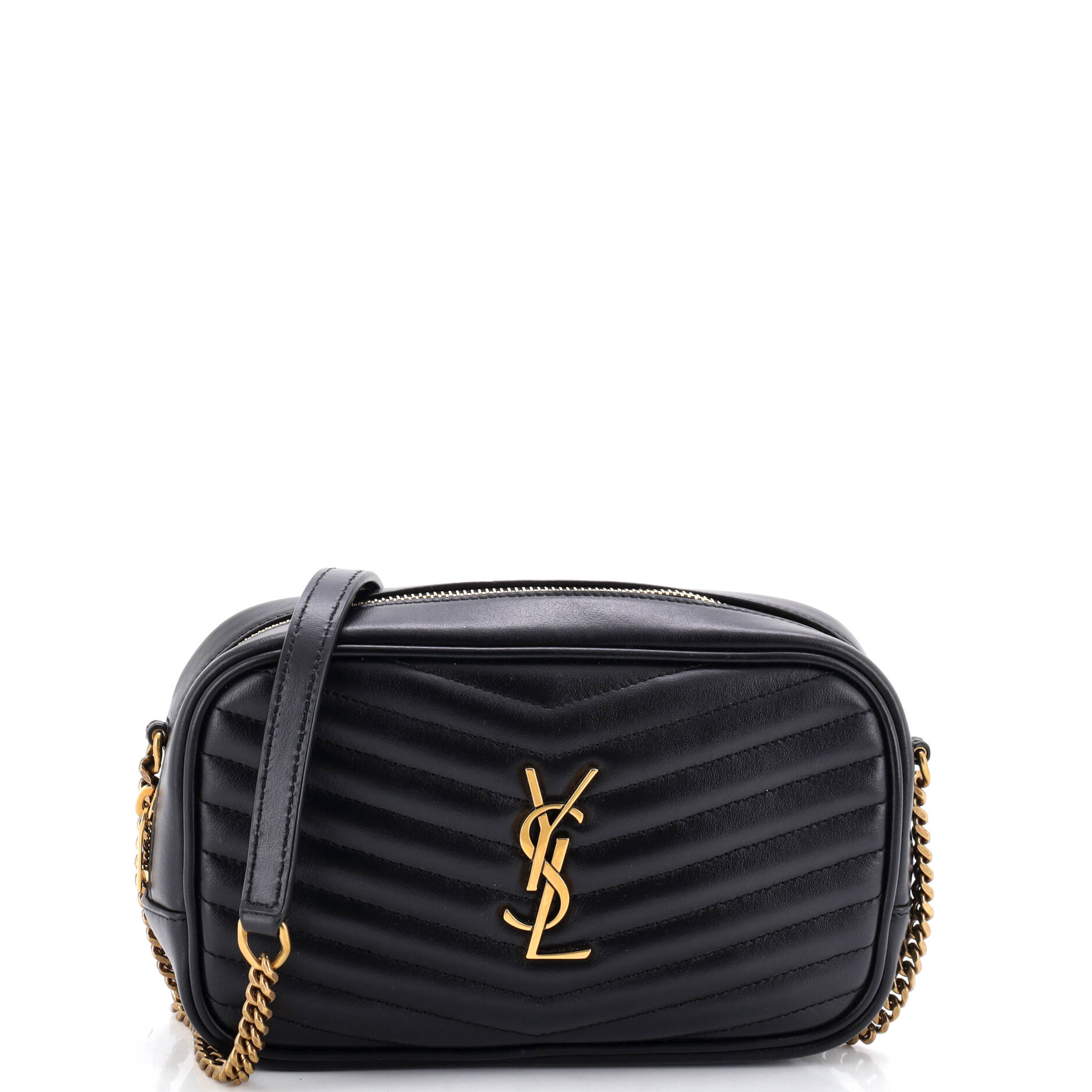 Lou Camera Bag Matelasse Chevron Leather Mini