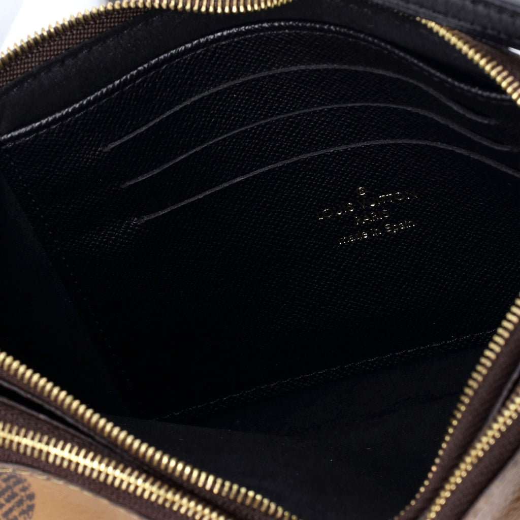 Double Zip Pochette Reverse Monogram Giant