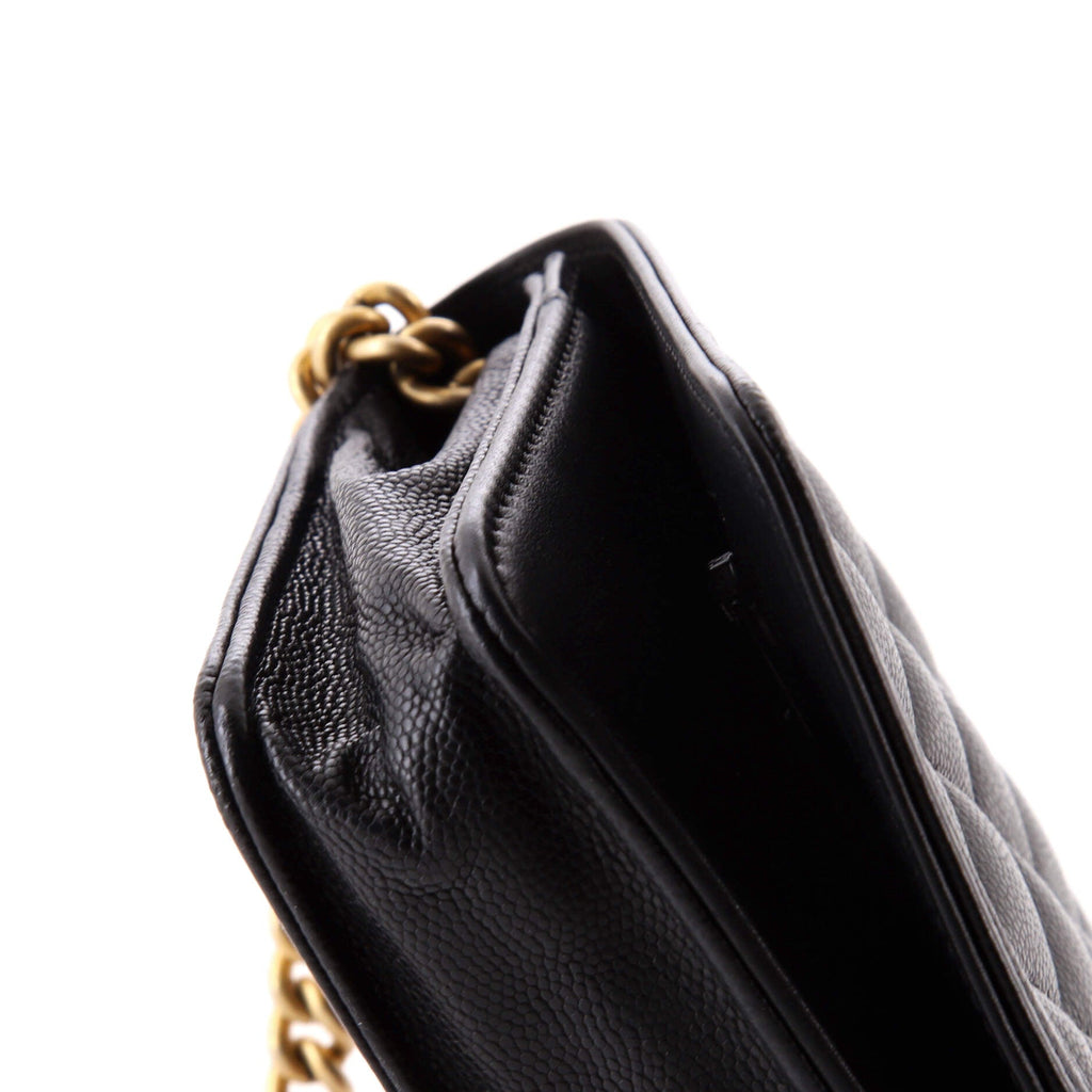 Boy Wallet on Chain Quilted Caviar