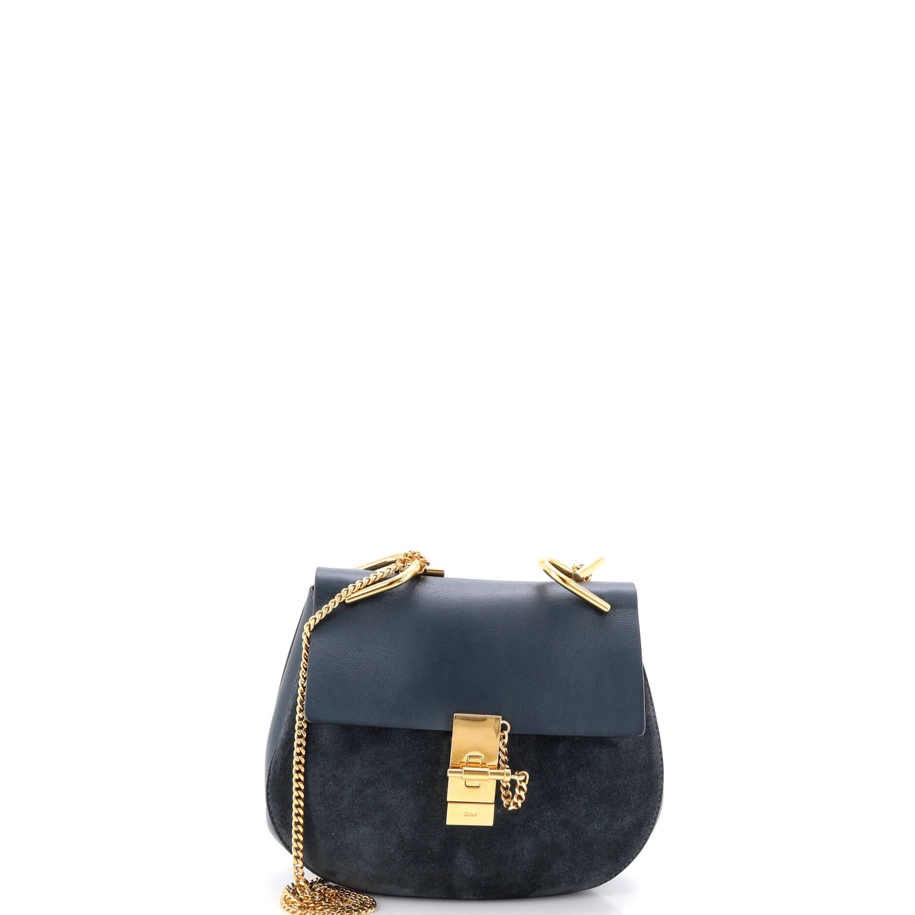 Drew Crossbody Bag Leather and Suede Small
