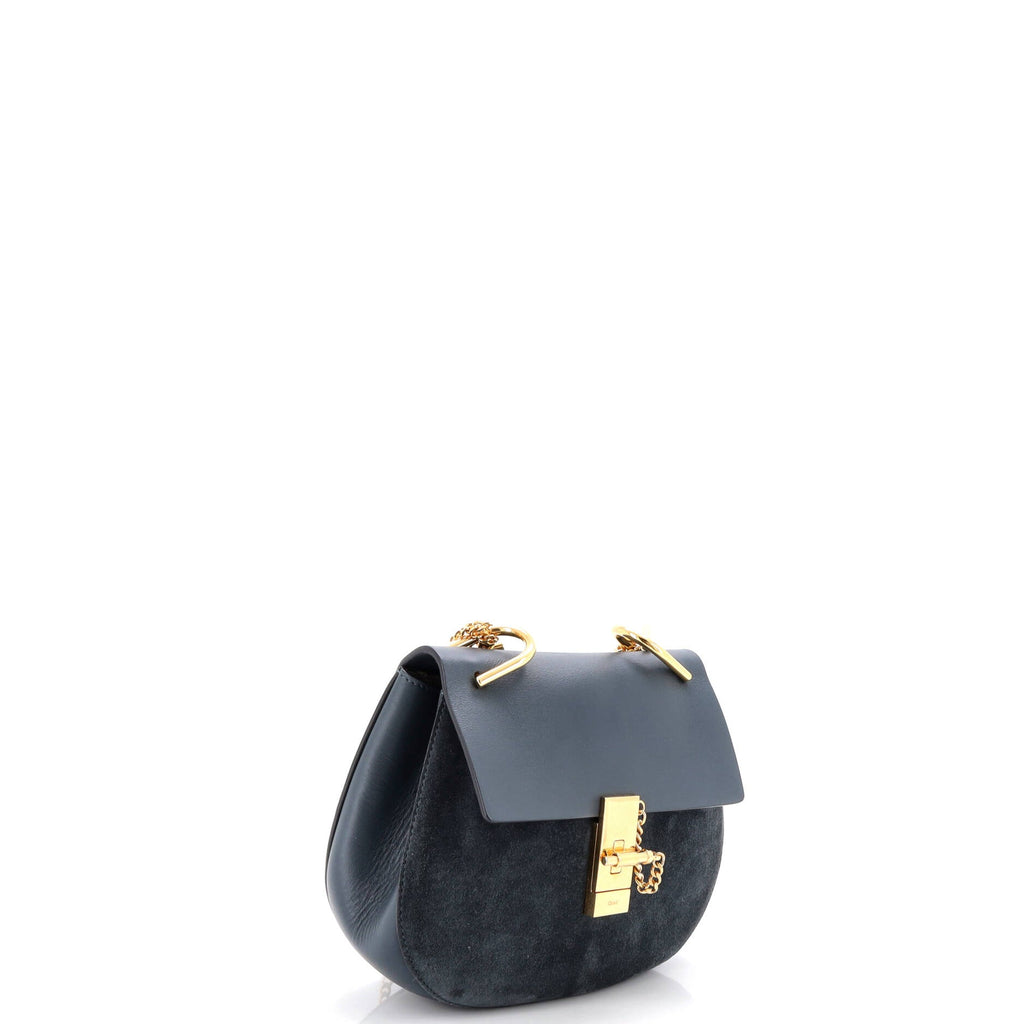 Drew Crossbody Bag Leather and Suede Small