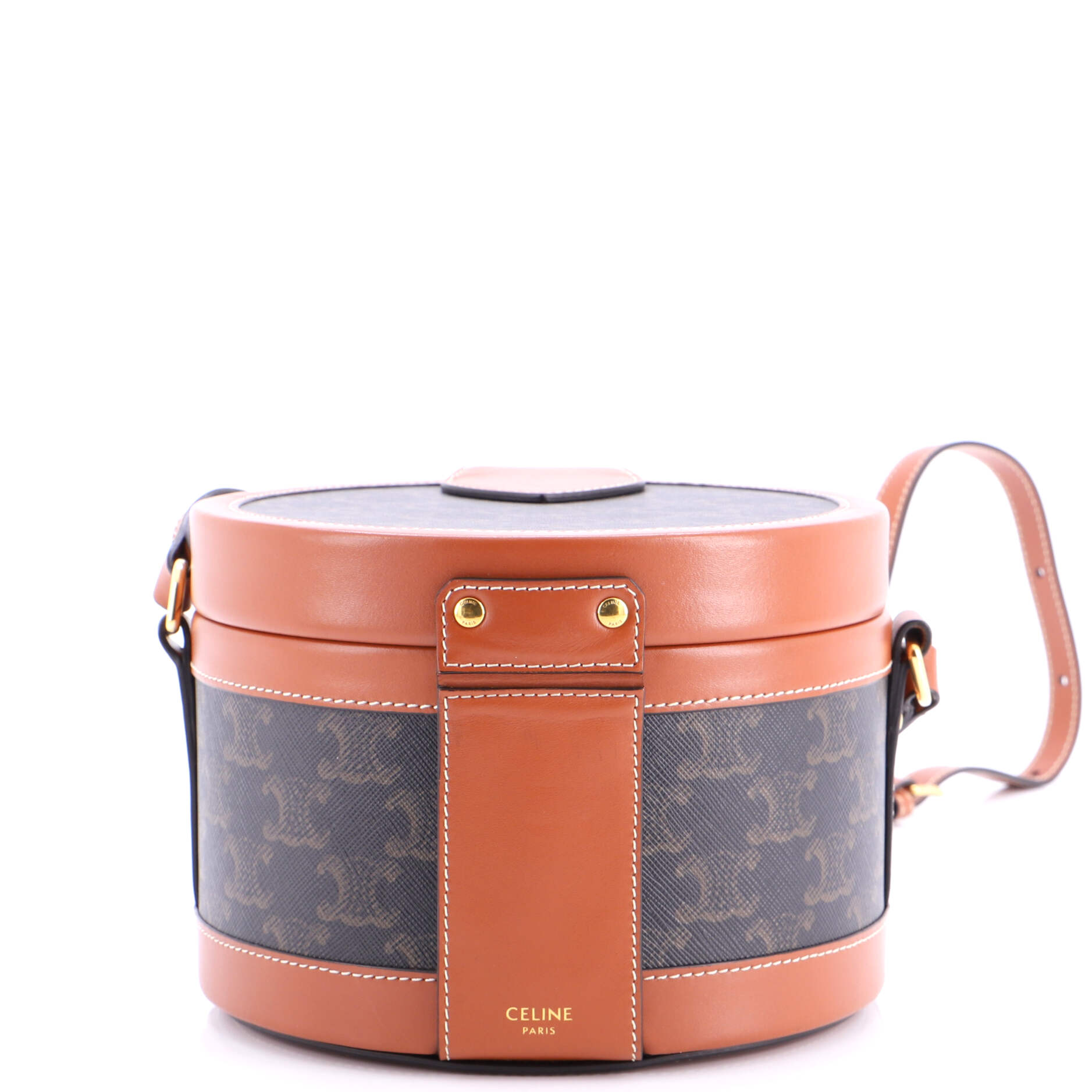 Tambour Bag Triomphe Coated Canvas Medium