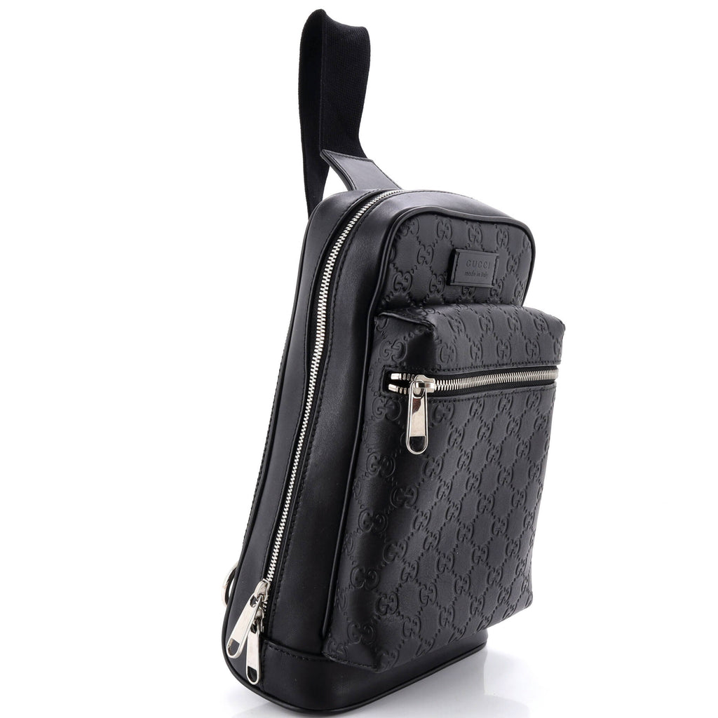 Signature Slim Crossbody Bag Guccissima Leather Small