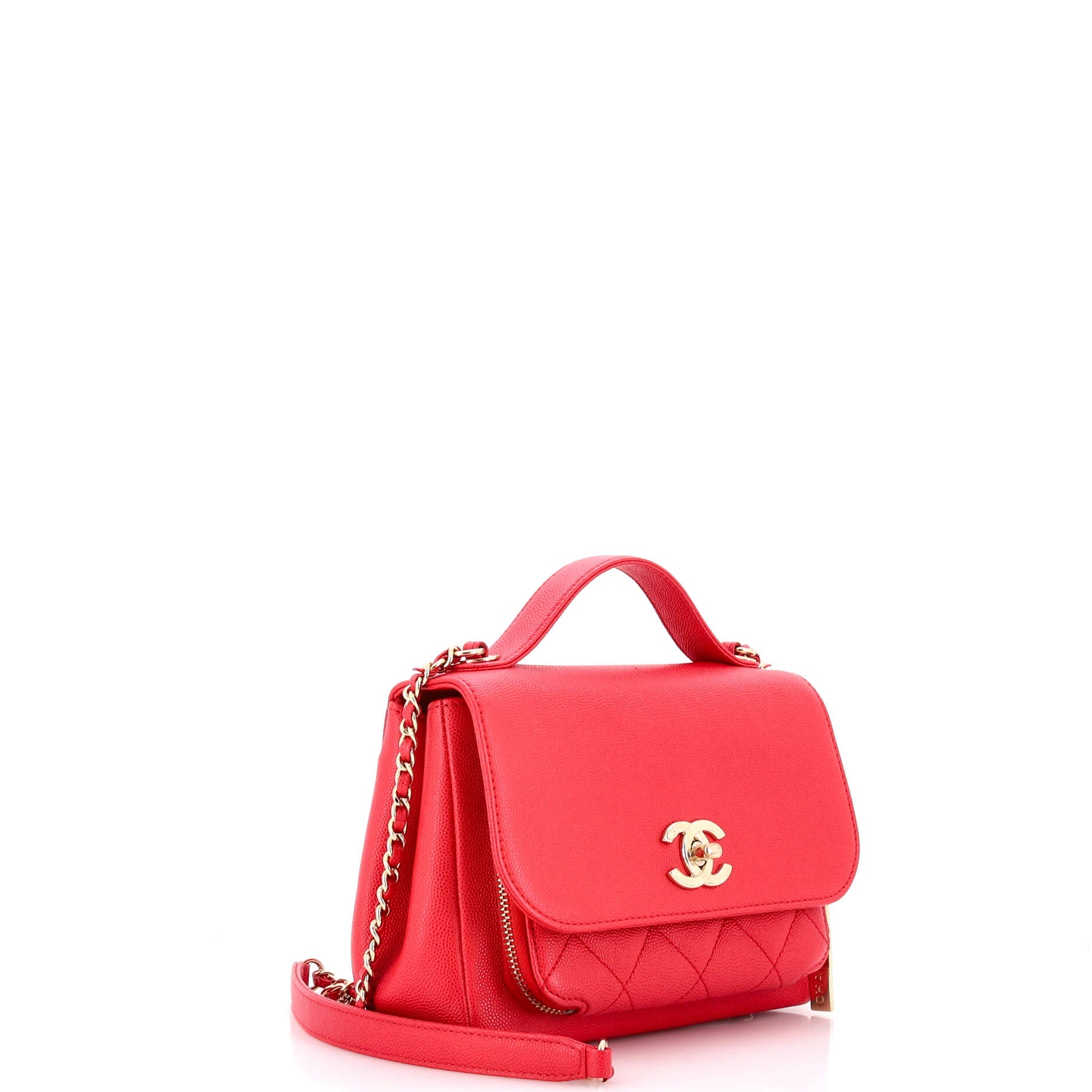 Business Affinity Flap Bag Quilted Caviar Mini