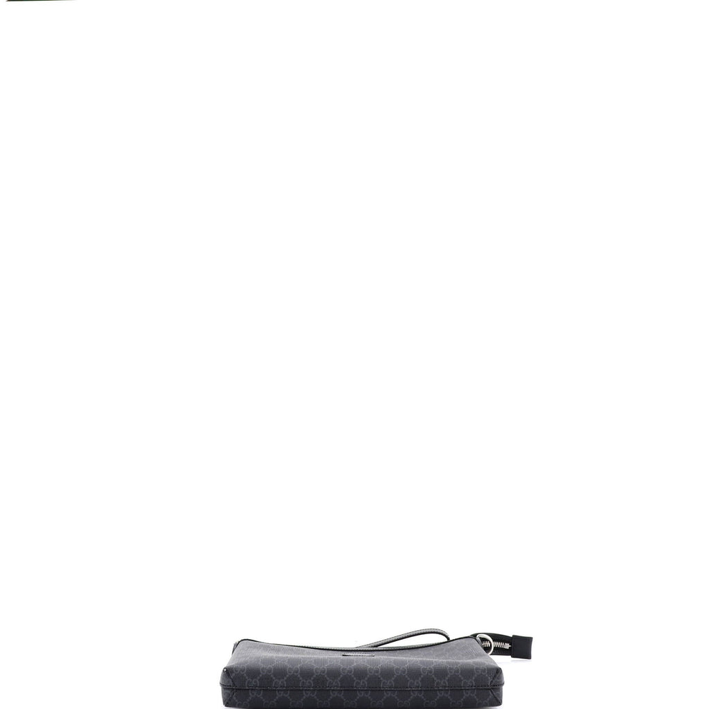 Interlocking G Patch Wristlet Messenger Bag GG Coated Canvas Medium