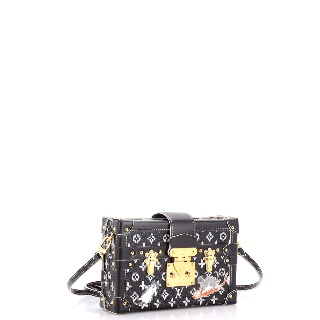 Petite Malle Handbag Limited Edition Grace Coddington Catogram Canvas