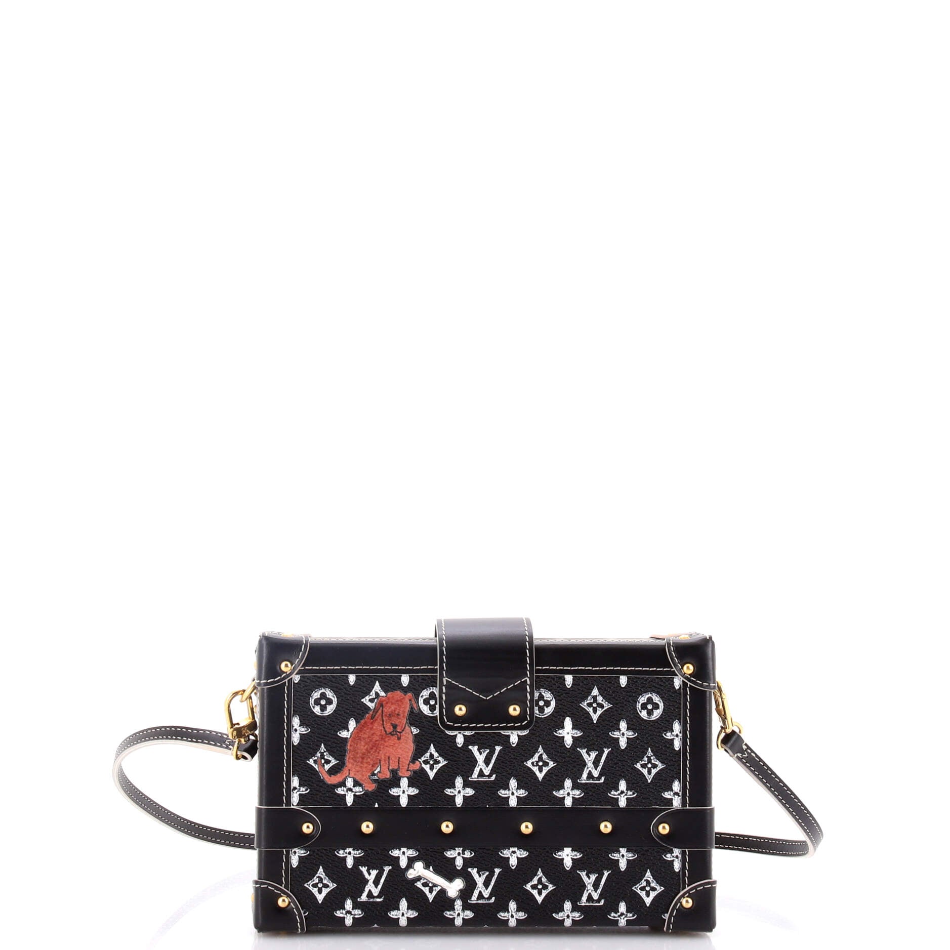 Petite Malle Handbag Limited Edition Grace Coddington Catogram Canvas