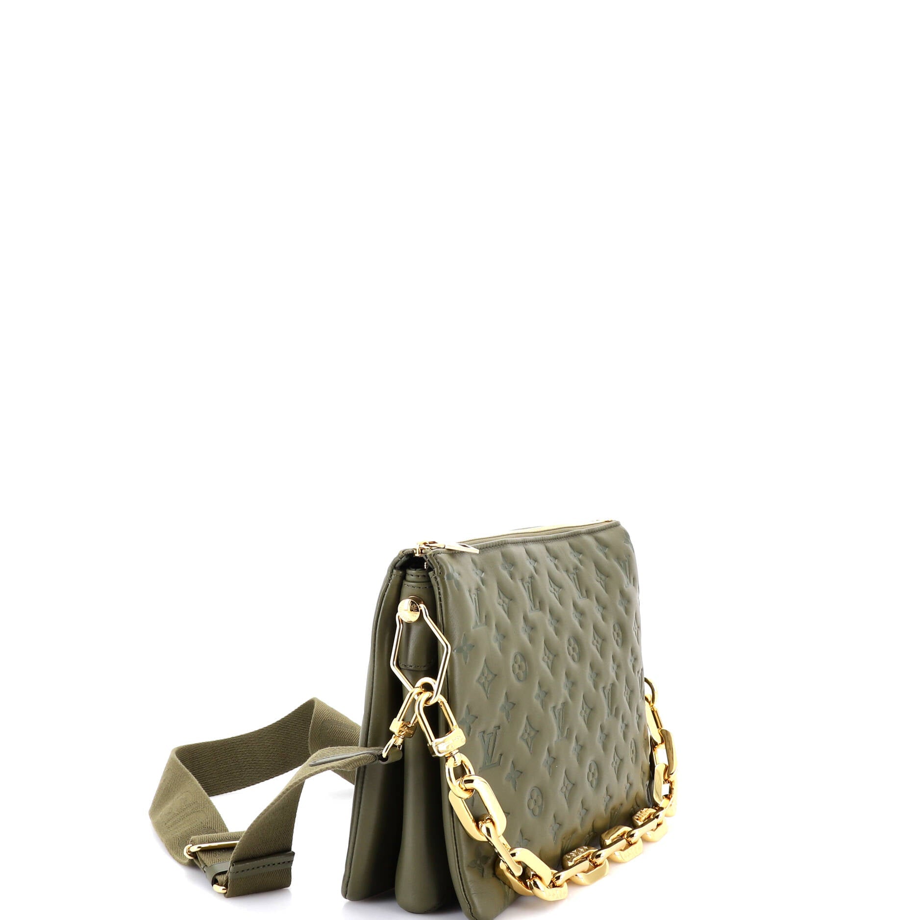 Coussin Bag Monogram Embossed Lambskin MM