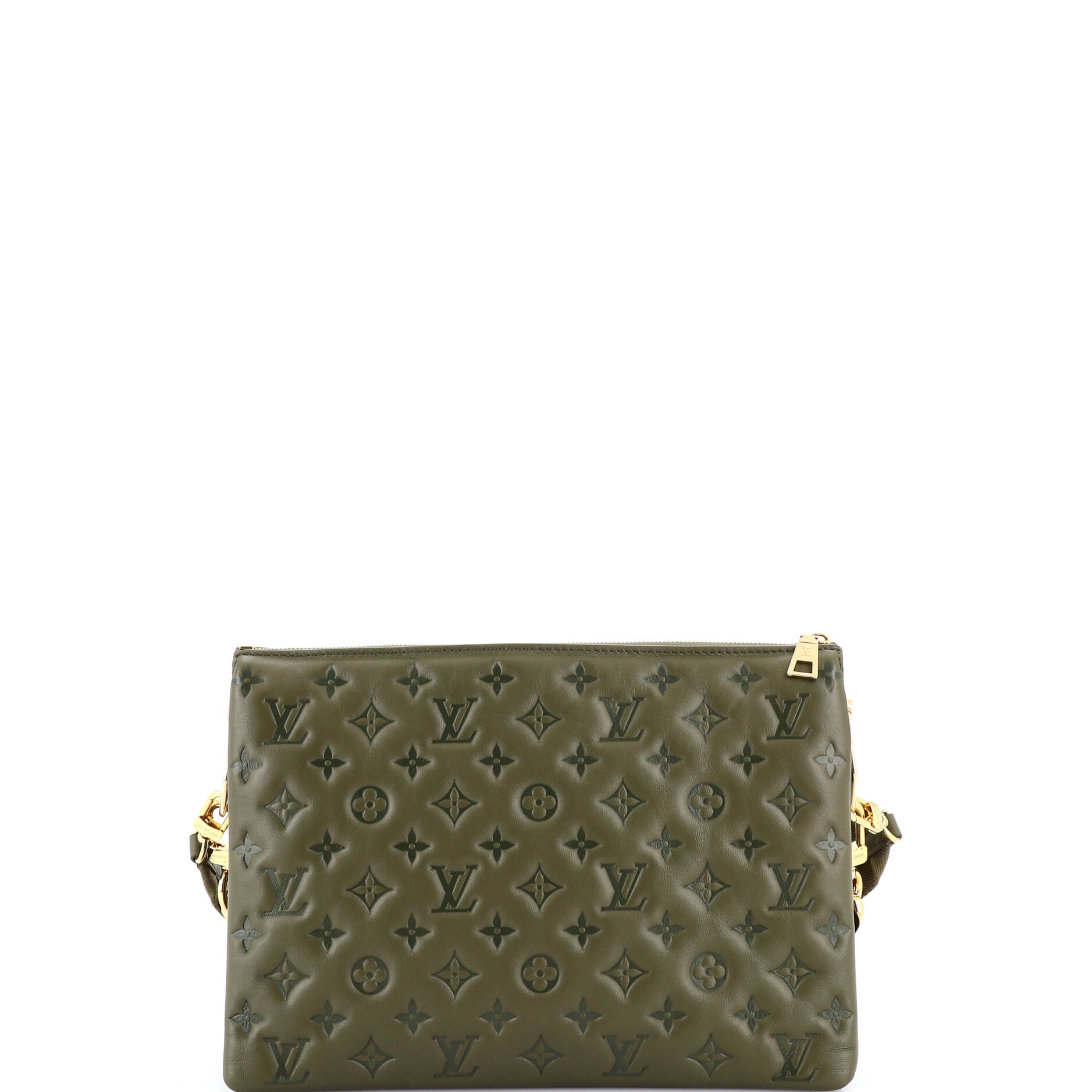 Coussin Bag Monogram Embossed Lambskin MM