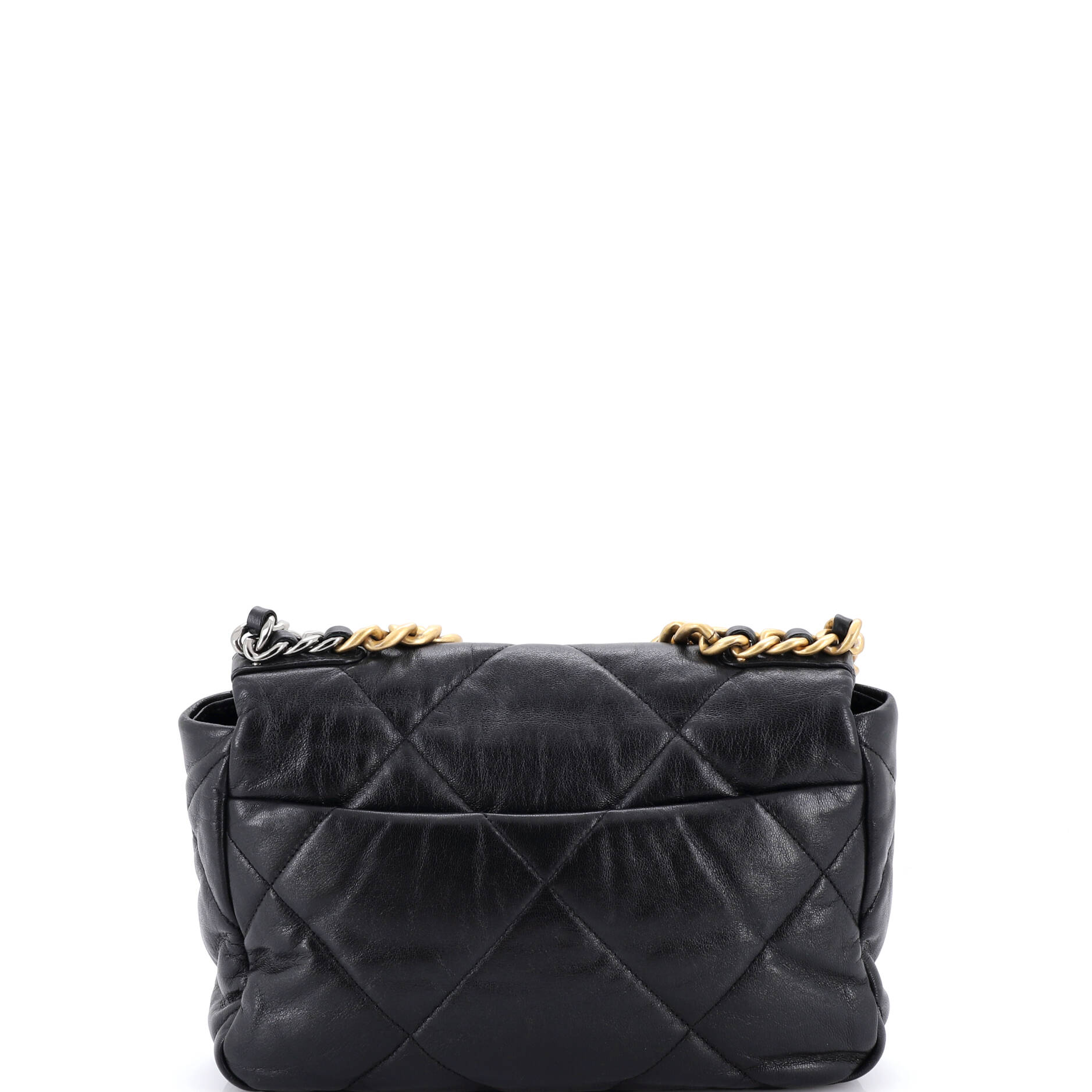 19 Flap Bag Quilted Leather Medium