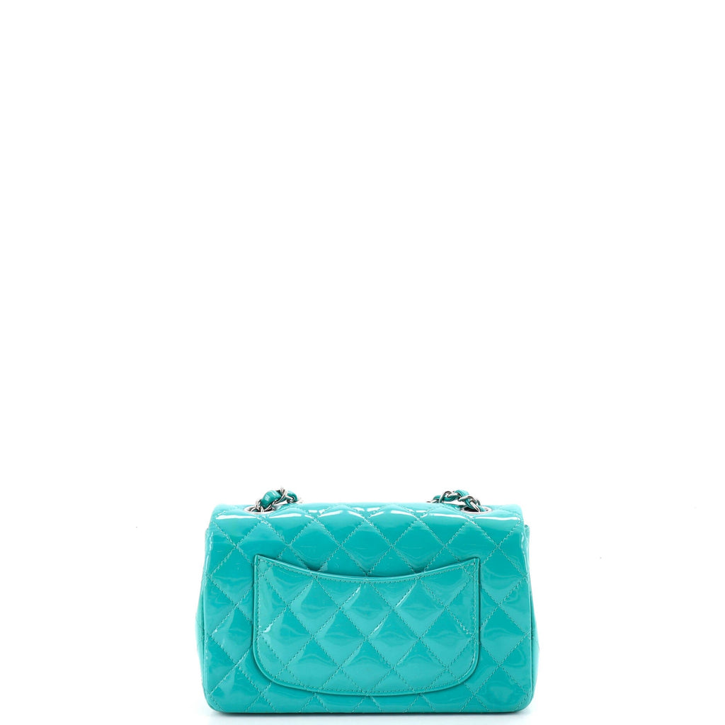 Classic Single Flap Bag Quilted Patent Mini
