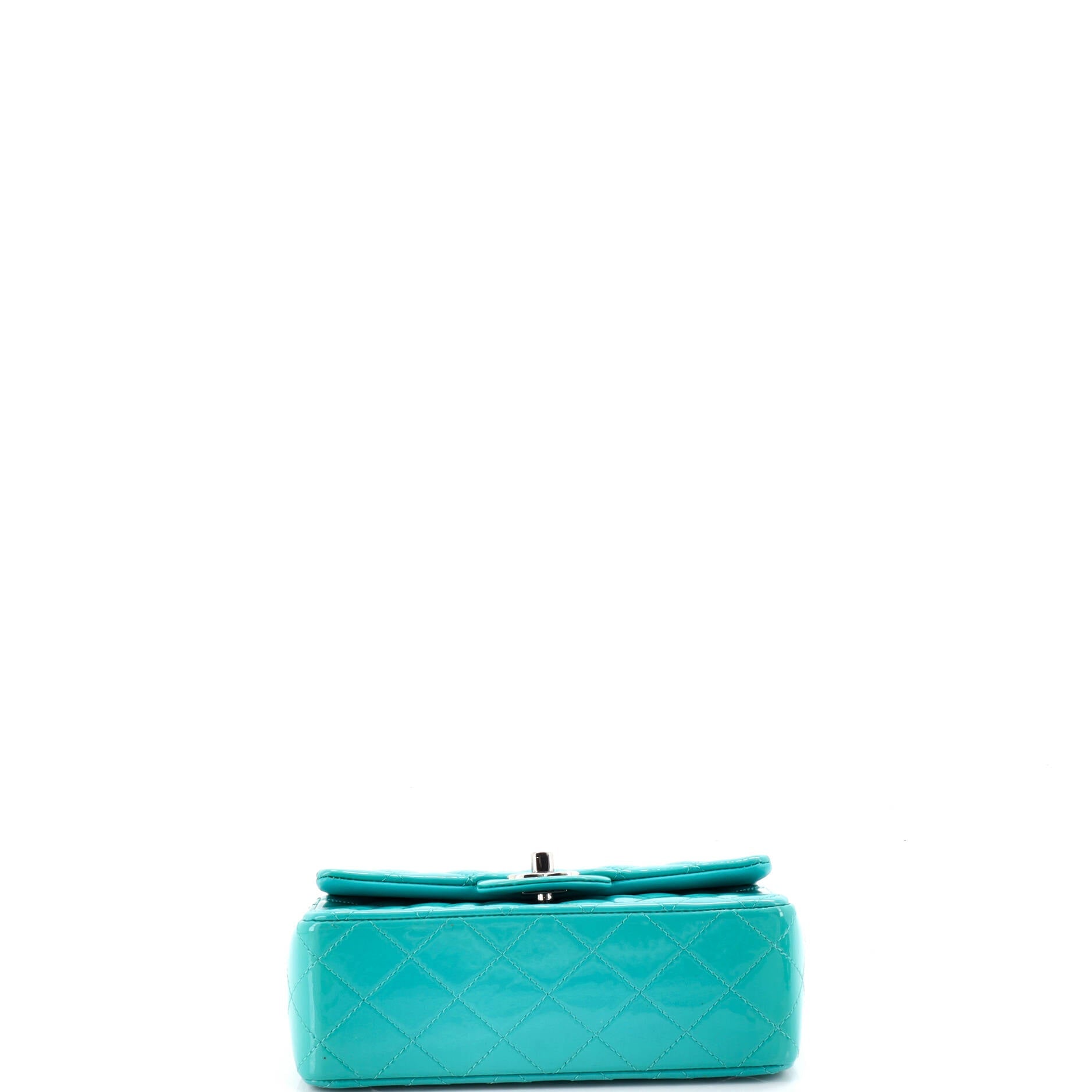 Classic Single Flap Bag Quilted Patent Mini