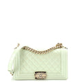 Boy Flap Bag Quilted Iridescent Glazed Calfskin Old Medium