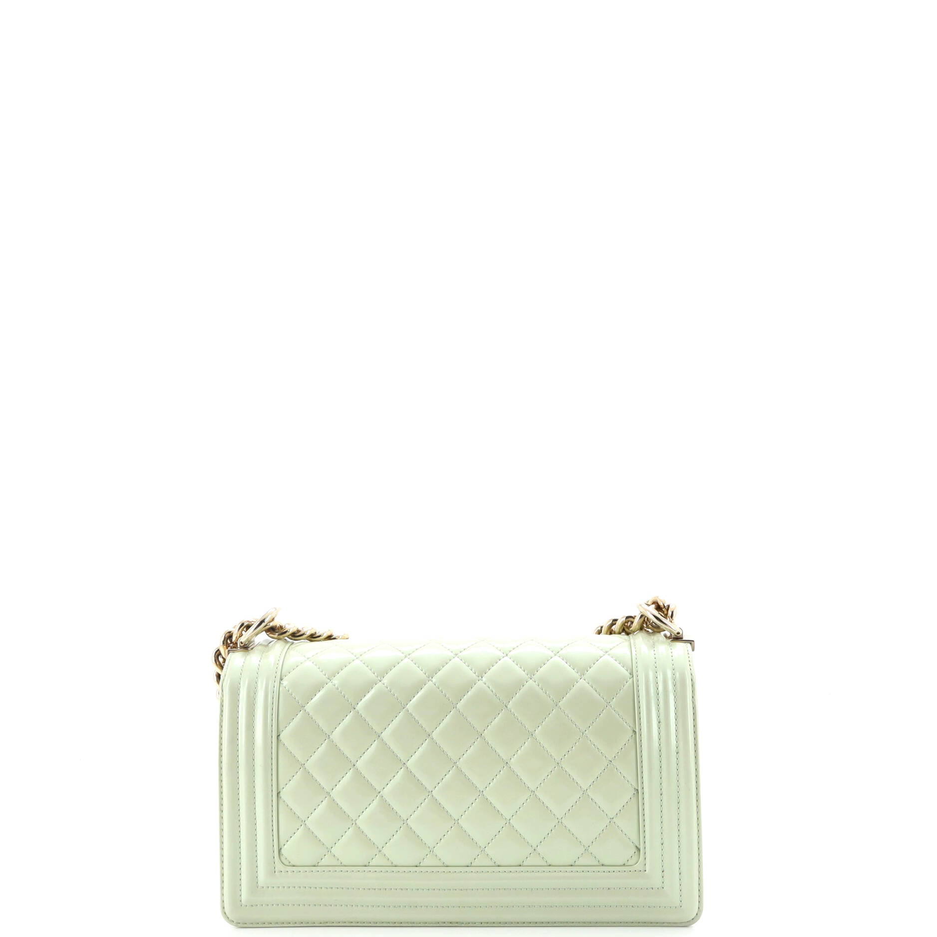 Boy Flap Bag Quilted Iridescent Glazed Calfskin Old Medium