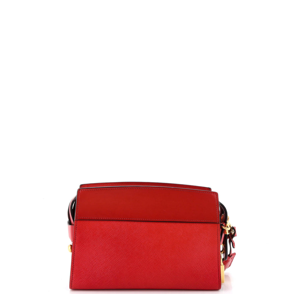 Esplanade Crossbody Bag Saffiano with City Calf Small