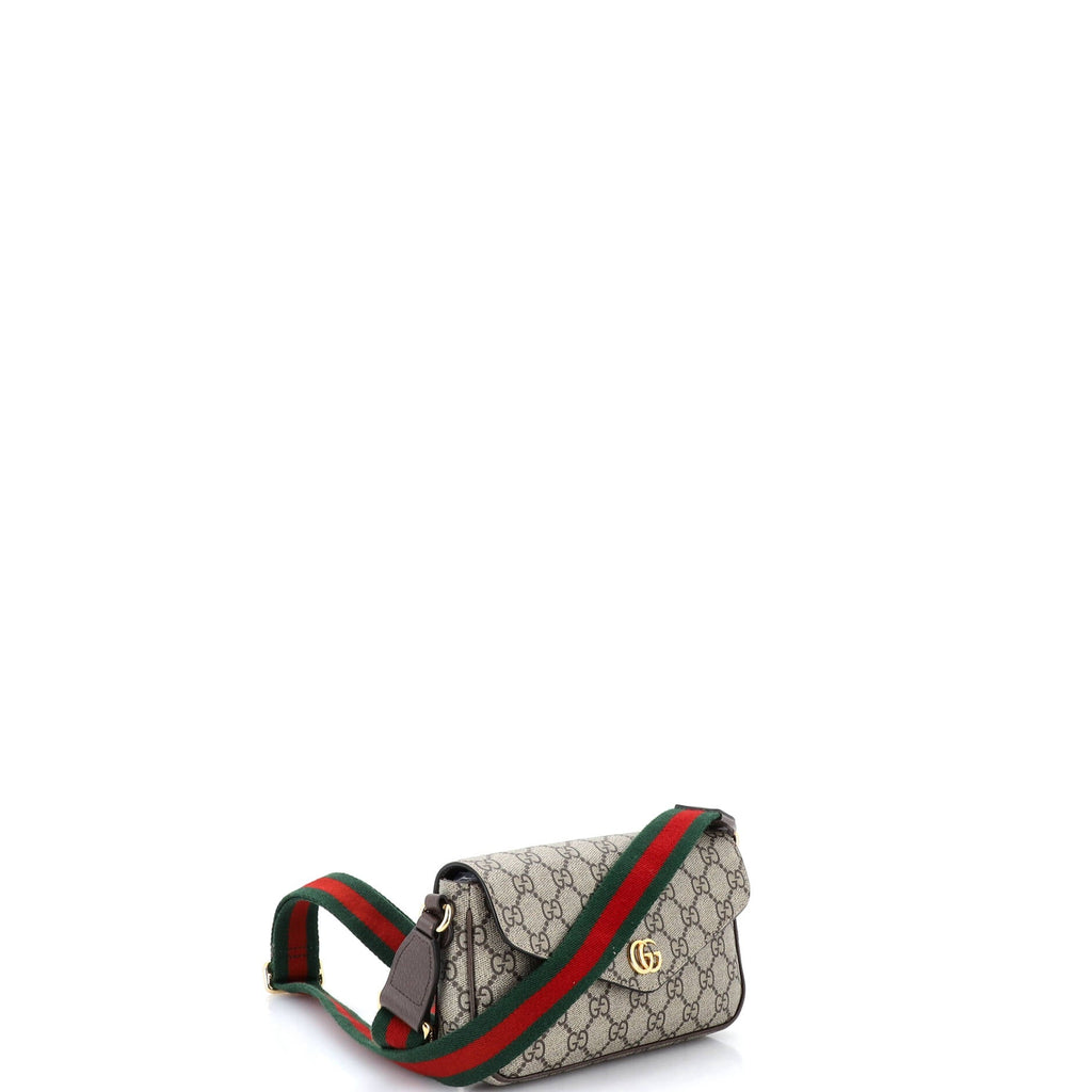 Ophidia Envelope Flap Shoulder Bag GG Coated Canvas Mini