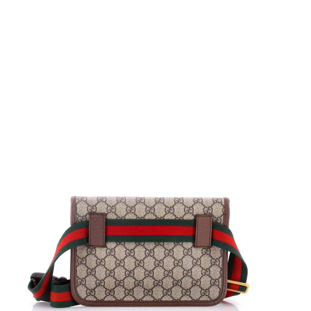 Neo Vintage Flap Belt Bag GG Coated Canvas