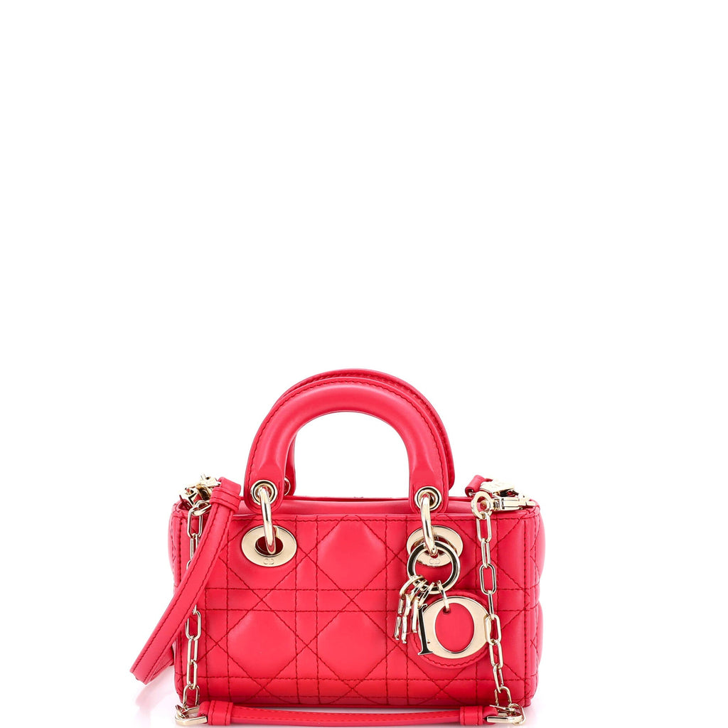 Lady D-Joy Bag Cannage Quilt Lambskin Micro