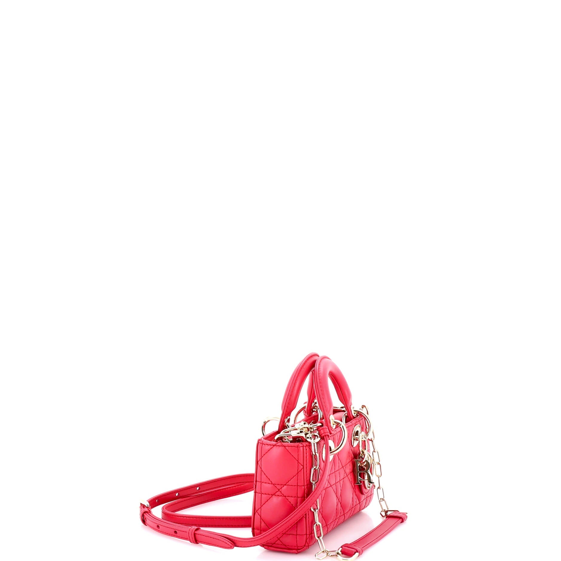 Lady D-Joy Bag Cannage Quilt Lambskin Micro