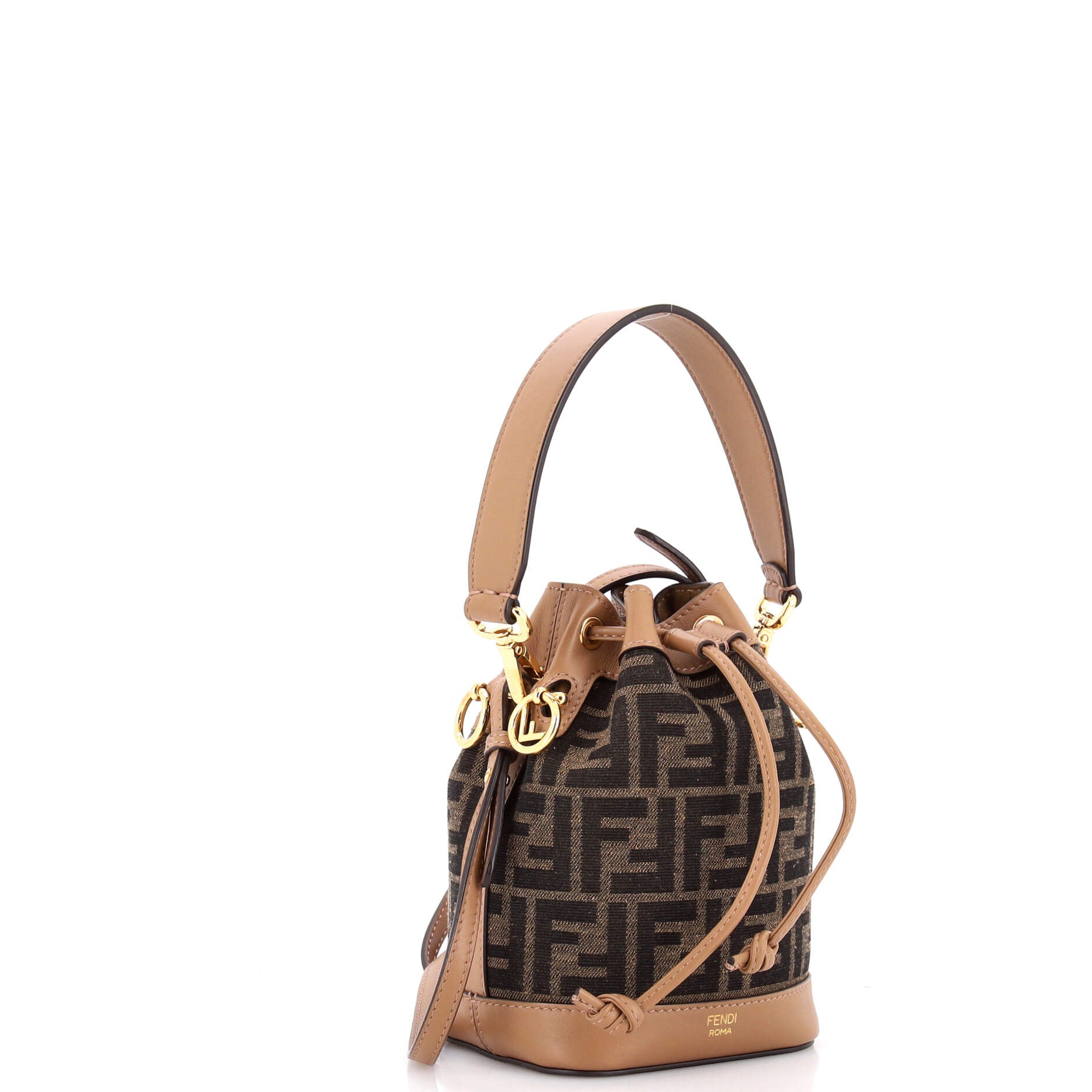 Mon Tresor Bucket Bag Zucca Canvas Mini