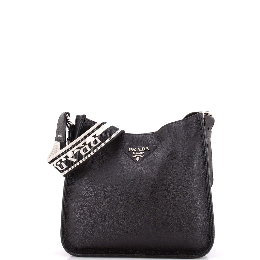 Logo Strap Hobo Leather Medium