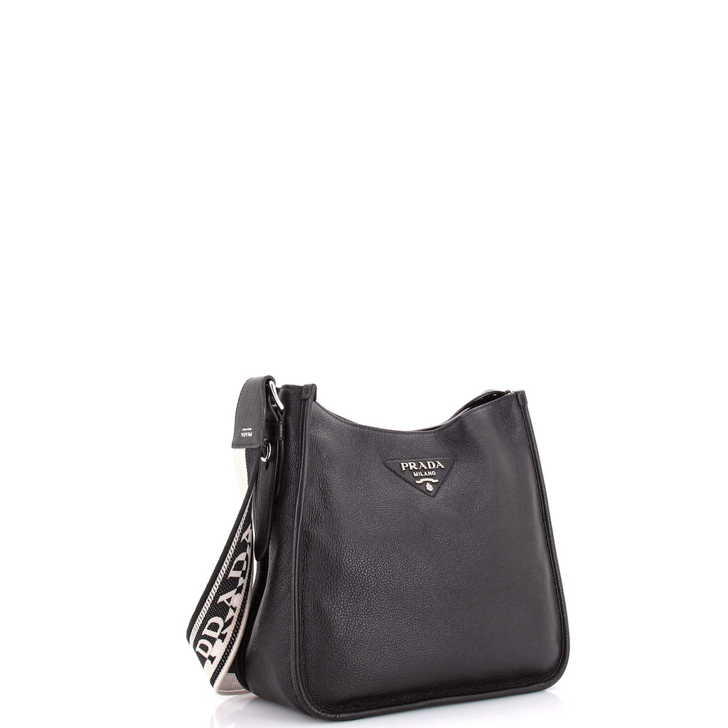 Logo Strap Hobo Leather Medium