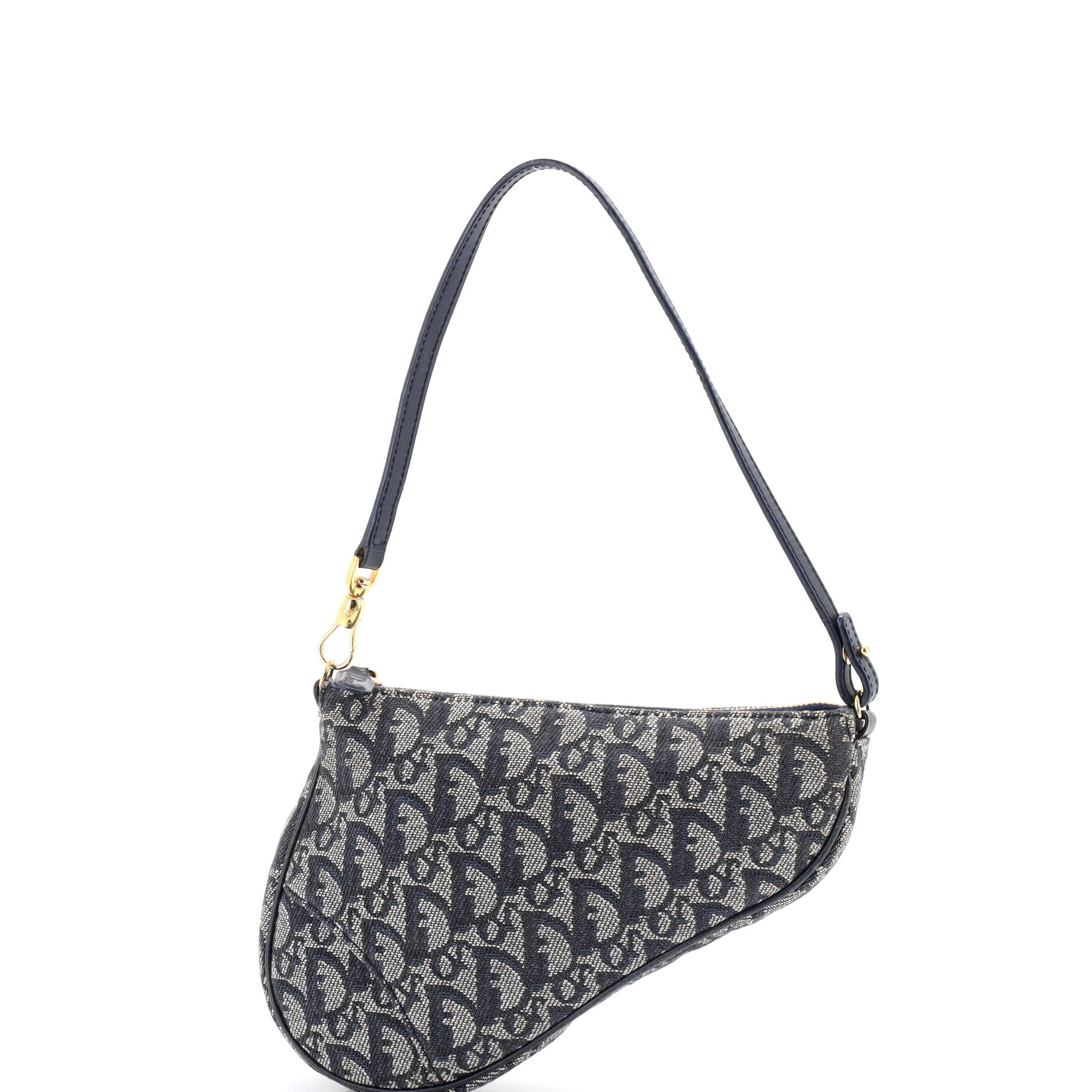 Vintage Saddle Bag Diorissimo Canvas Mini