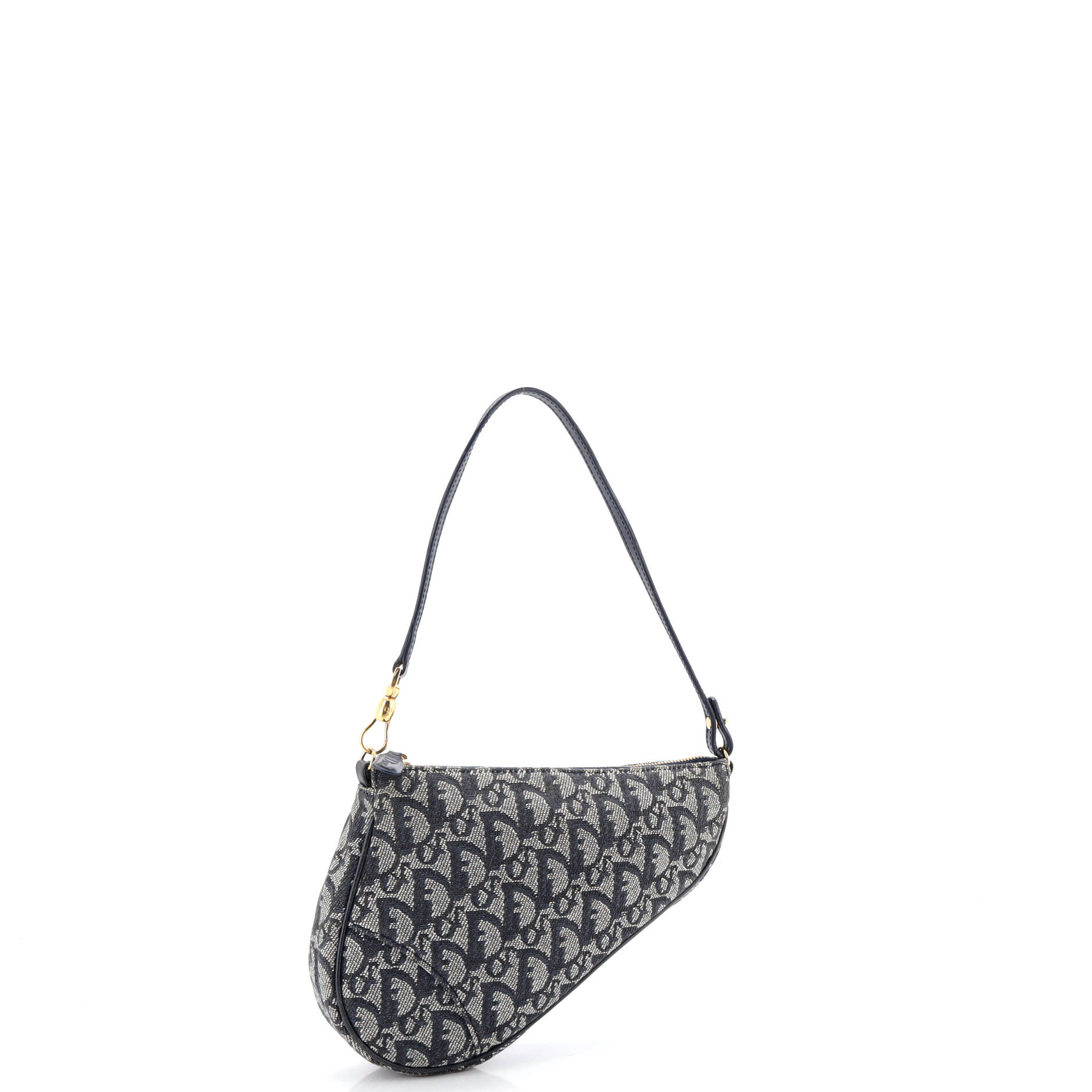 Vintage Saddle Bag Diorissimo Canvas Mini