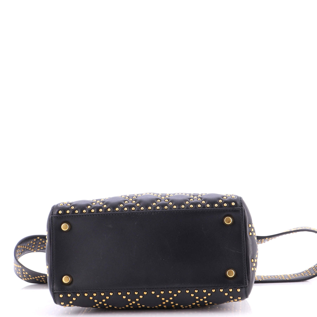 Supple Lady Dior Bag Cannage Studded Lambskin Medium