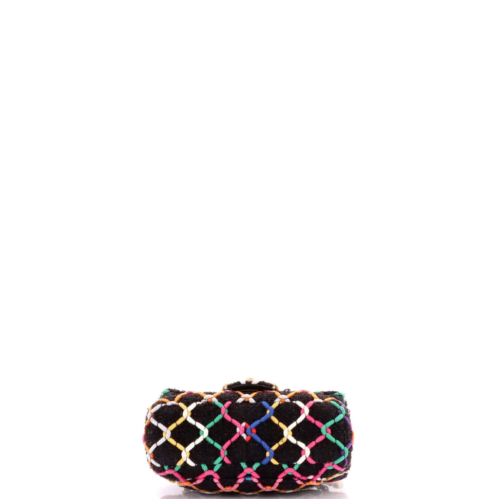 Pearl Crush Flap Bag Quilted Tweed Mini