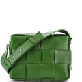 Cassette Zip Camera Crossbody Bag Maxi Intrecciato Leather