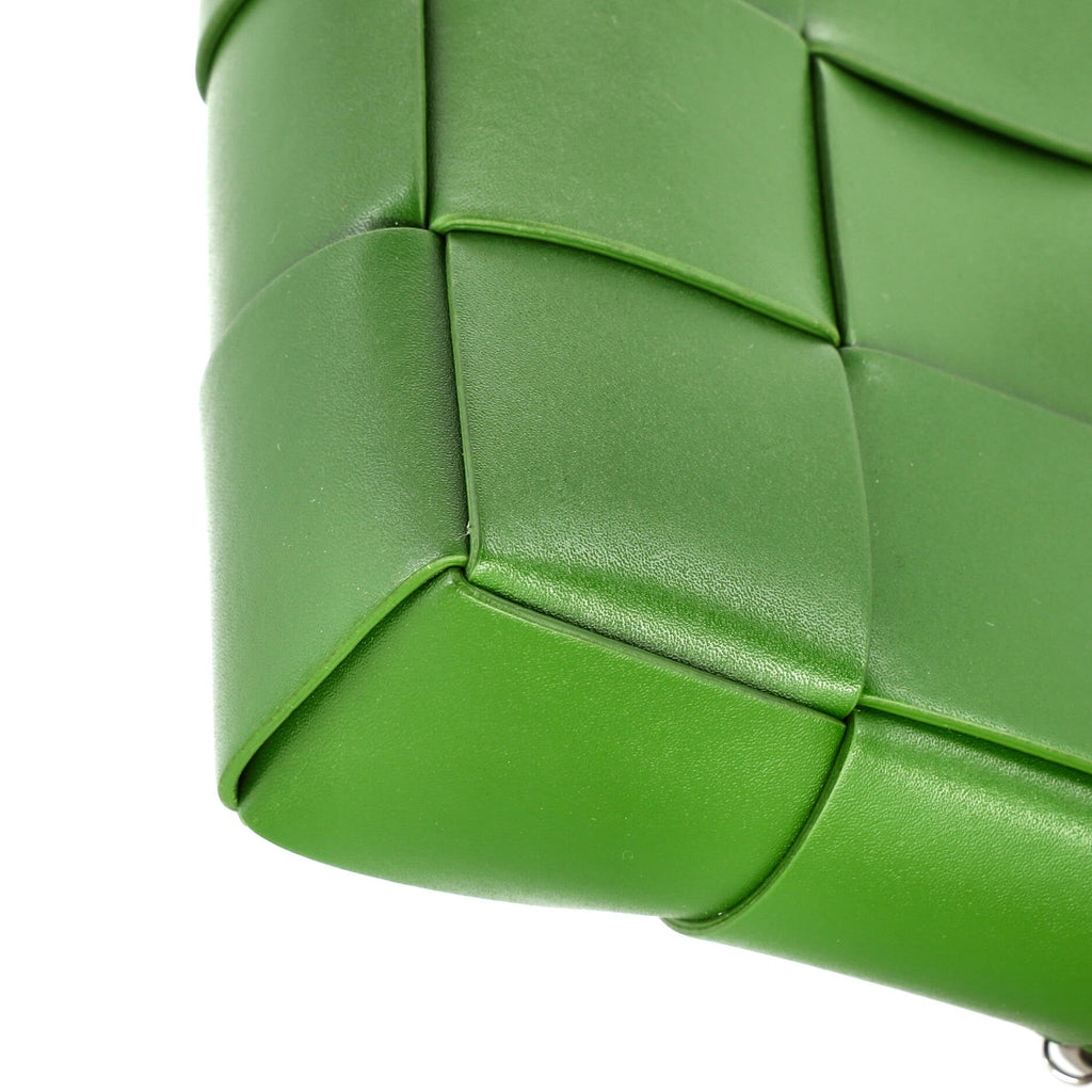 Cassette Zip Camera Crossbody Bag Maxi Intrecciato Leather