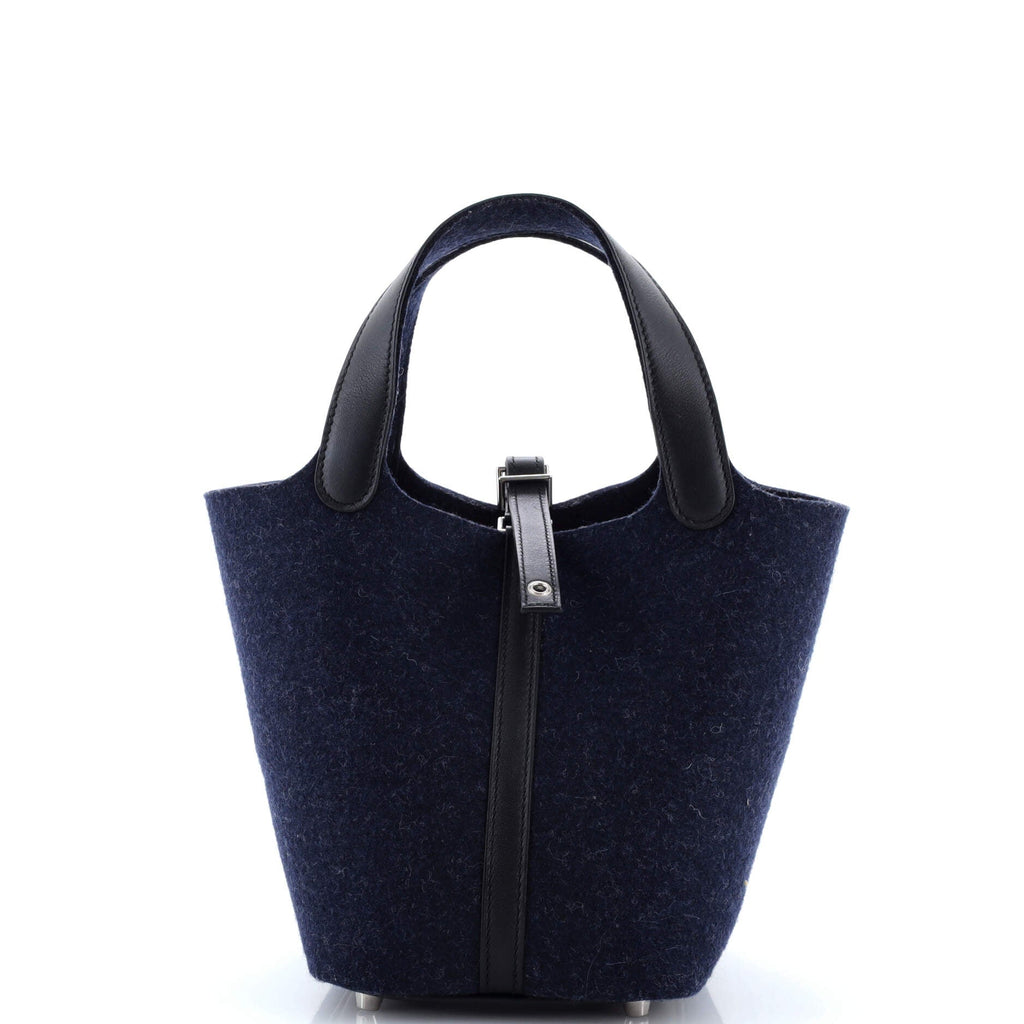 Picotin Lock Bag Felt with Leather PM
