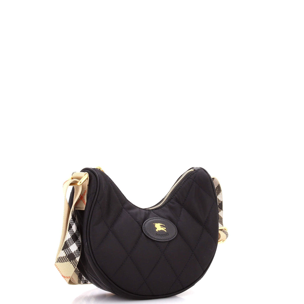Horseshoe Crossbody Bag Quilted Nylon