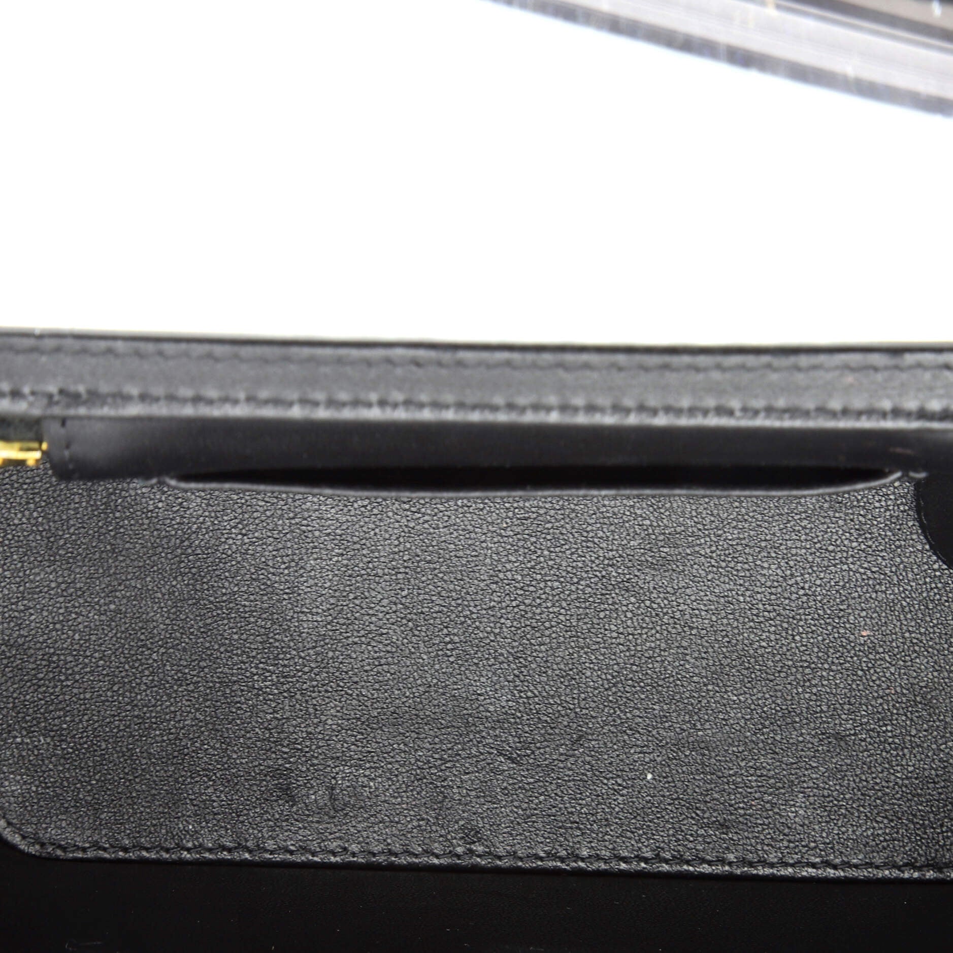 Mini CC Vanity Case with Chain Quilted Lambskin