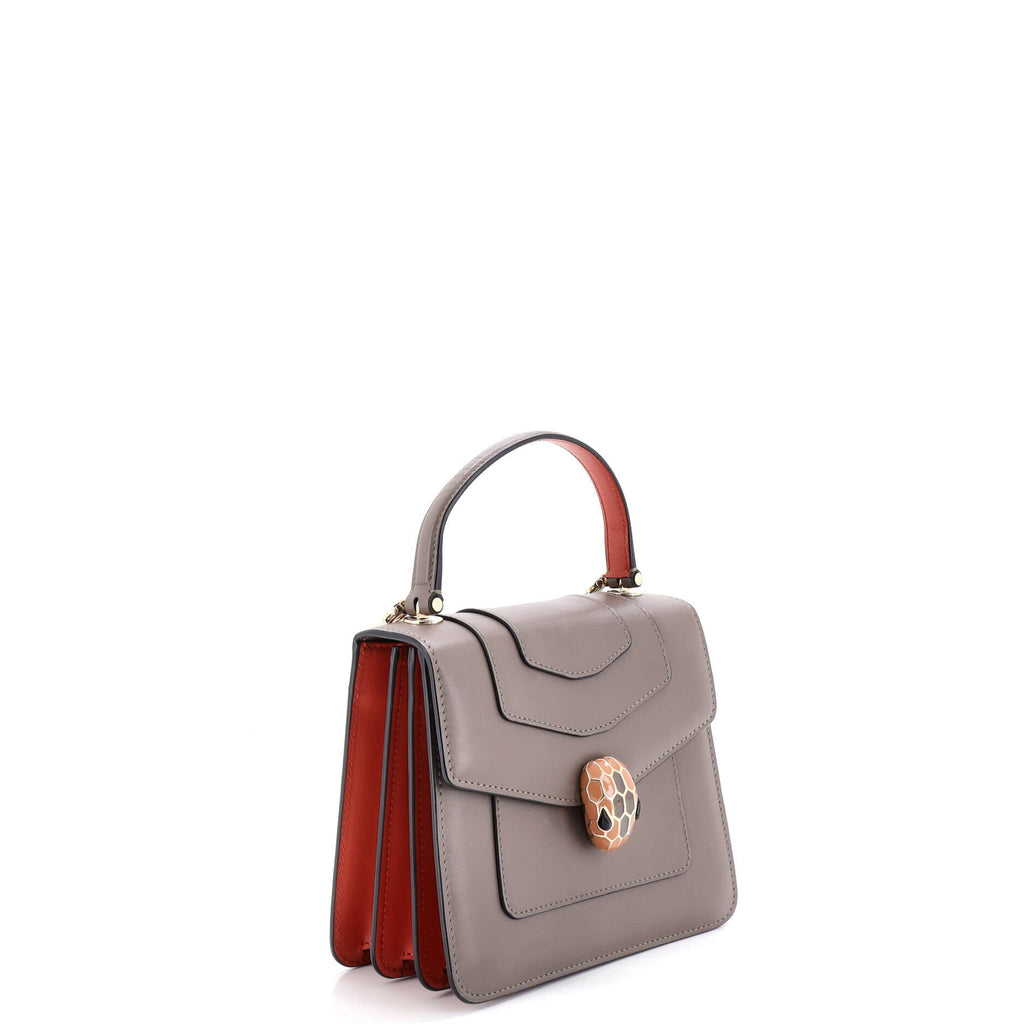 Serpenti Forever Top Handle Bag Leather Small