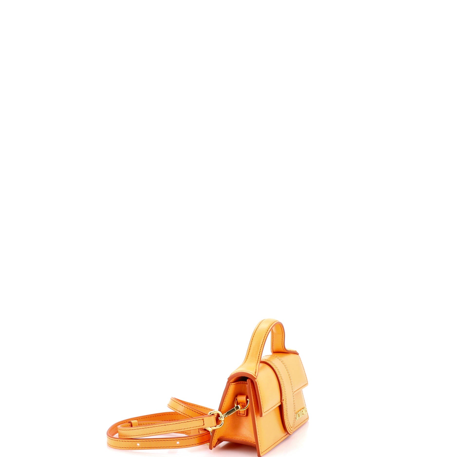 Le Bambino Top Handle Flap Bag Leather