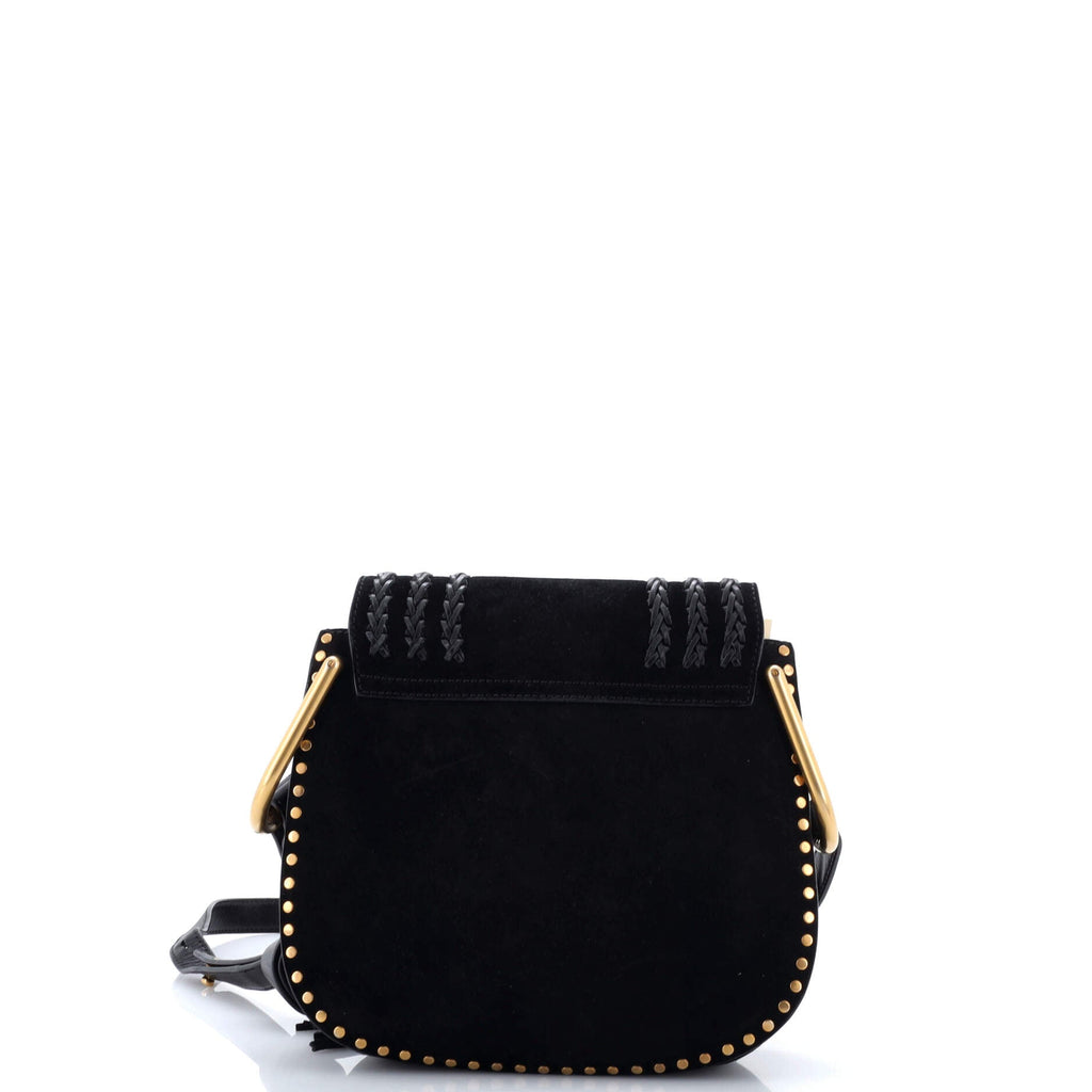 Hudson Handbag Whipstitch Suede Small