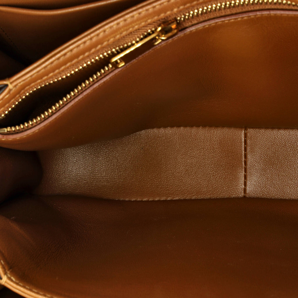 Triomphe Shoulder Bag Canvas with Leather Medium