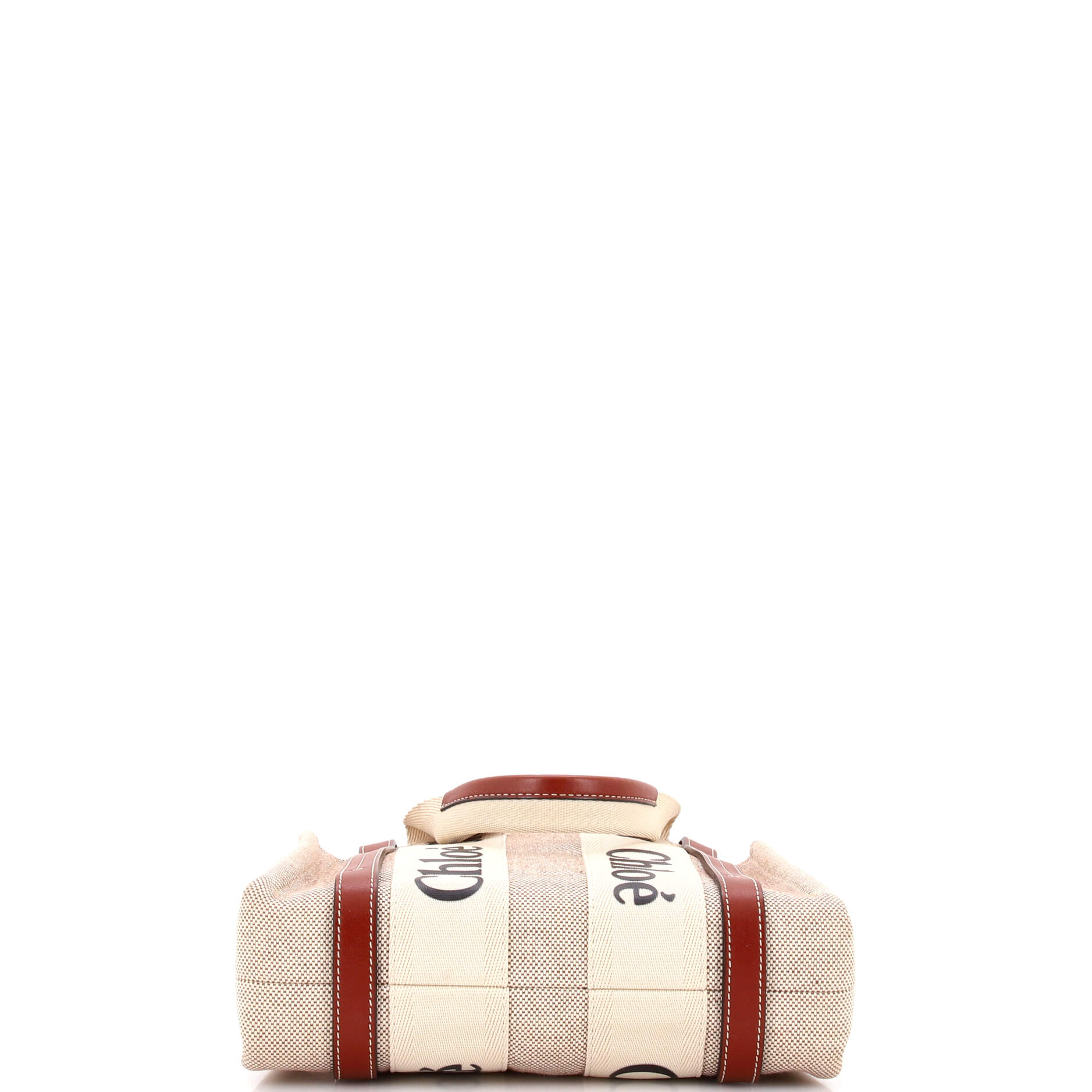 Woody Tote Canvas with Leather Small