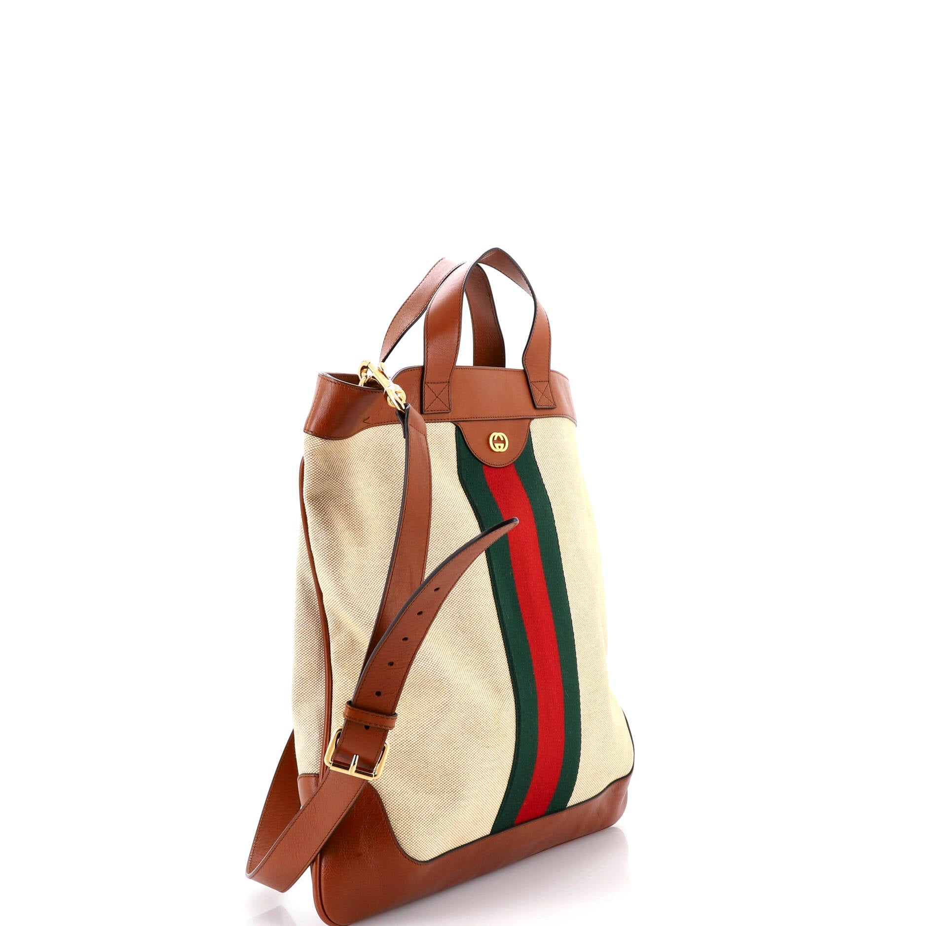Shopping Tote Vintage Web Canvas Large