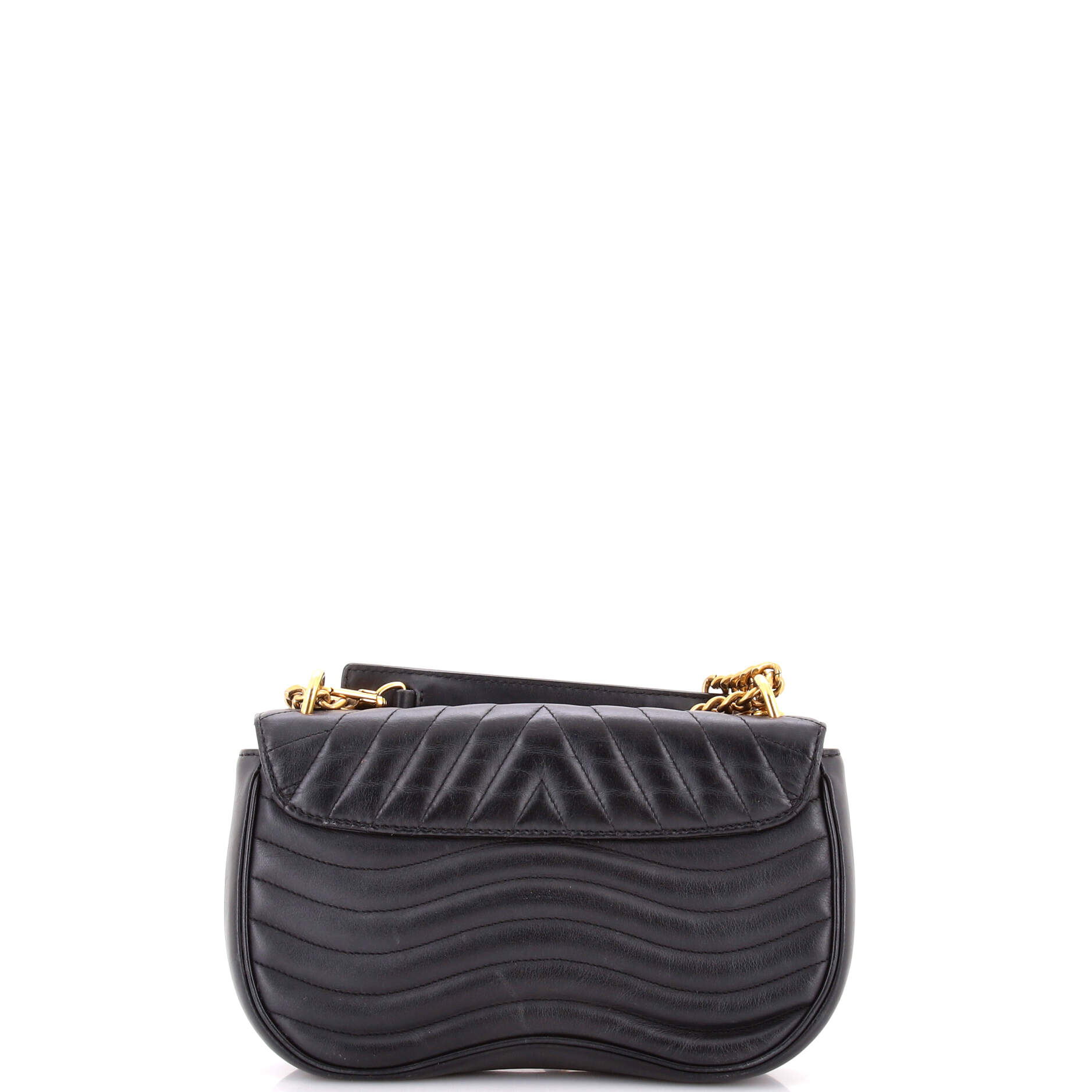 New Wave Chain Bag Quilted Leather MM