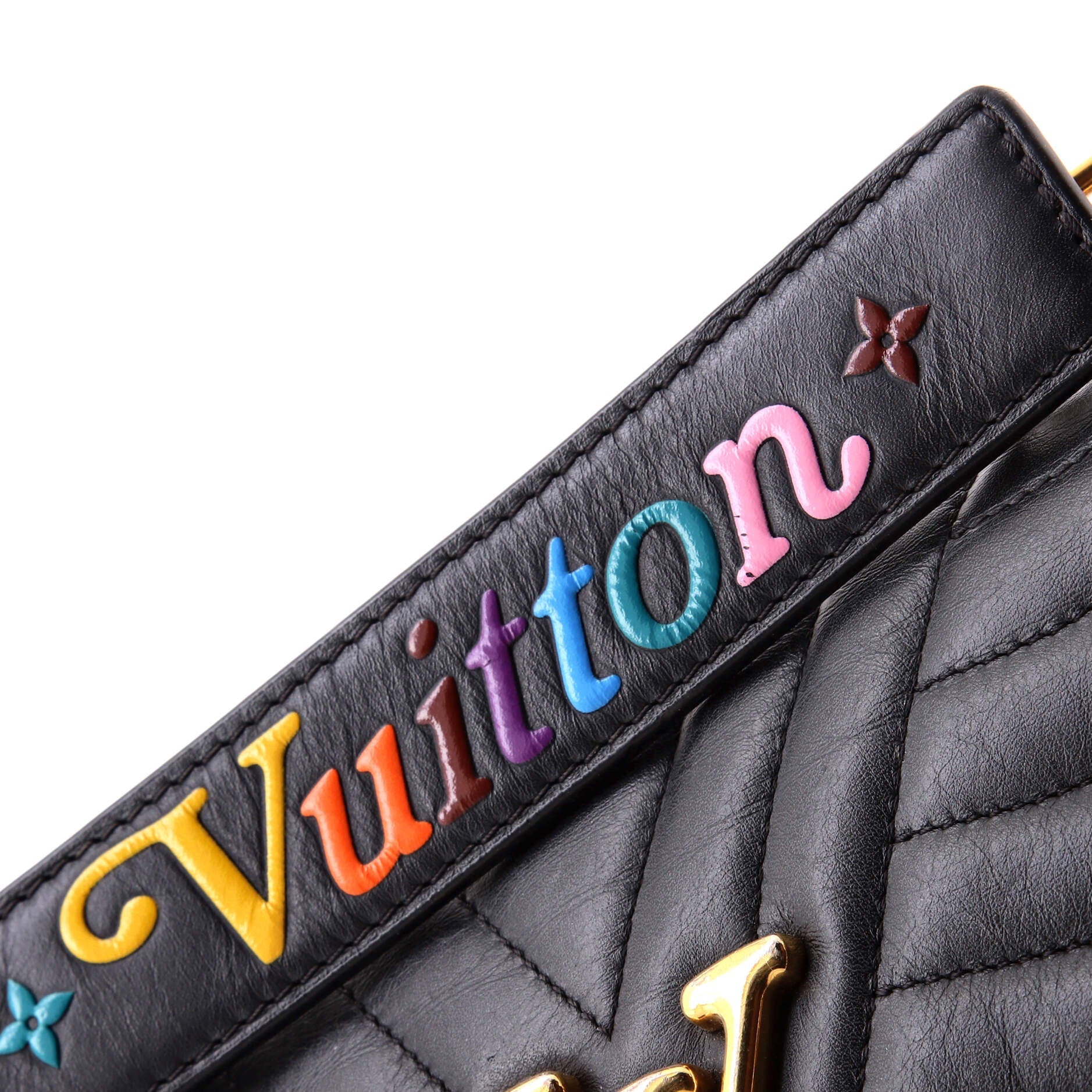 New Wave Chain Bag Quilted Leather MM