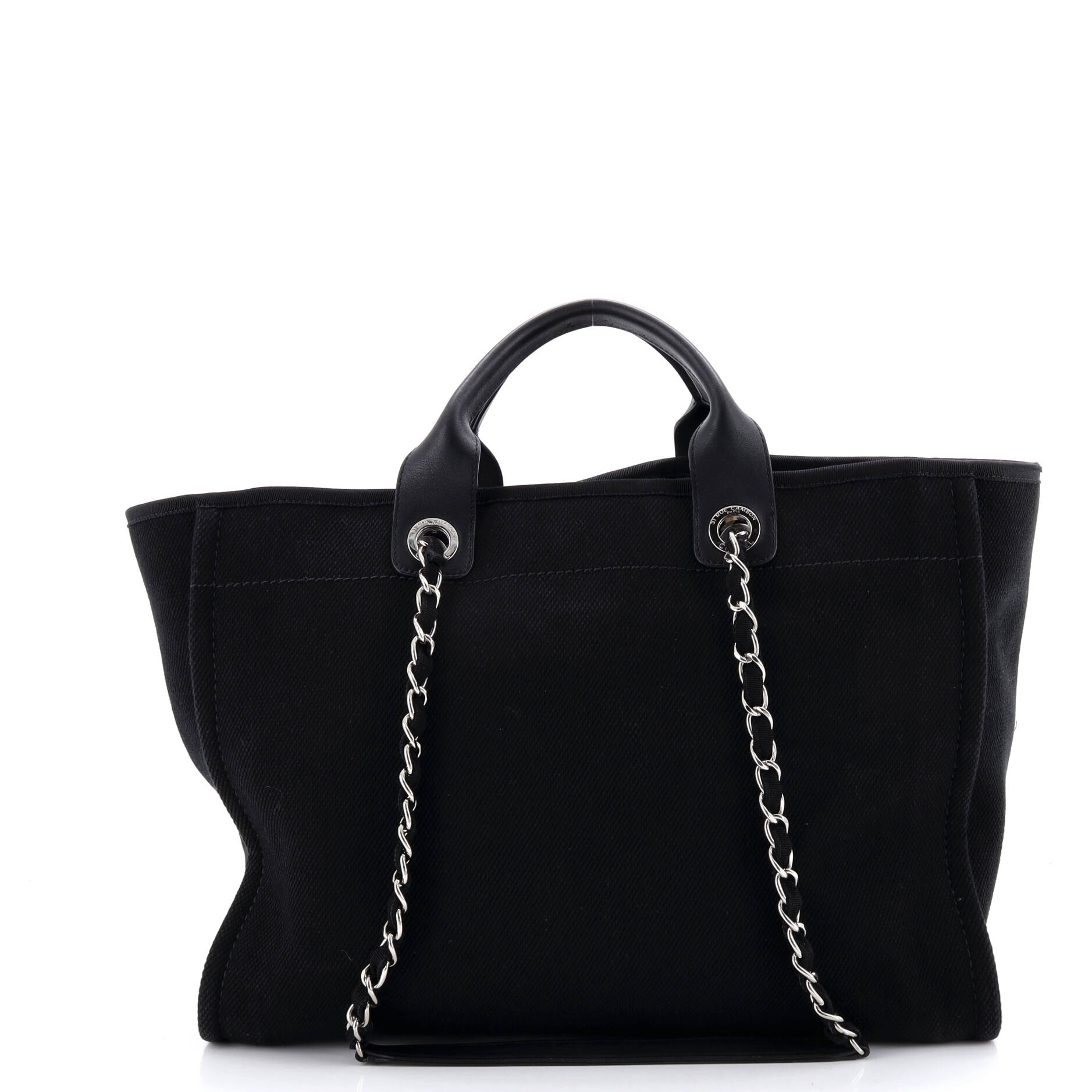 Deauville Tote Pearl Embellished Canvas Medium