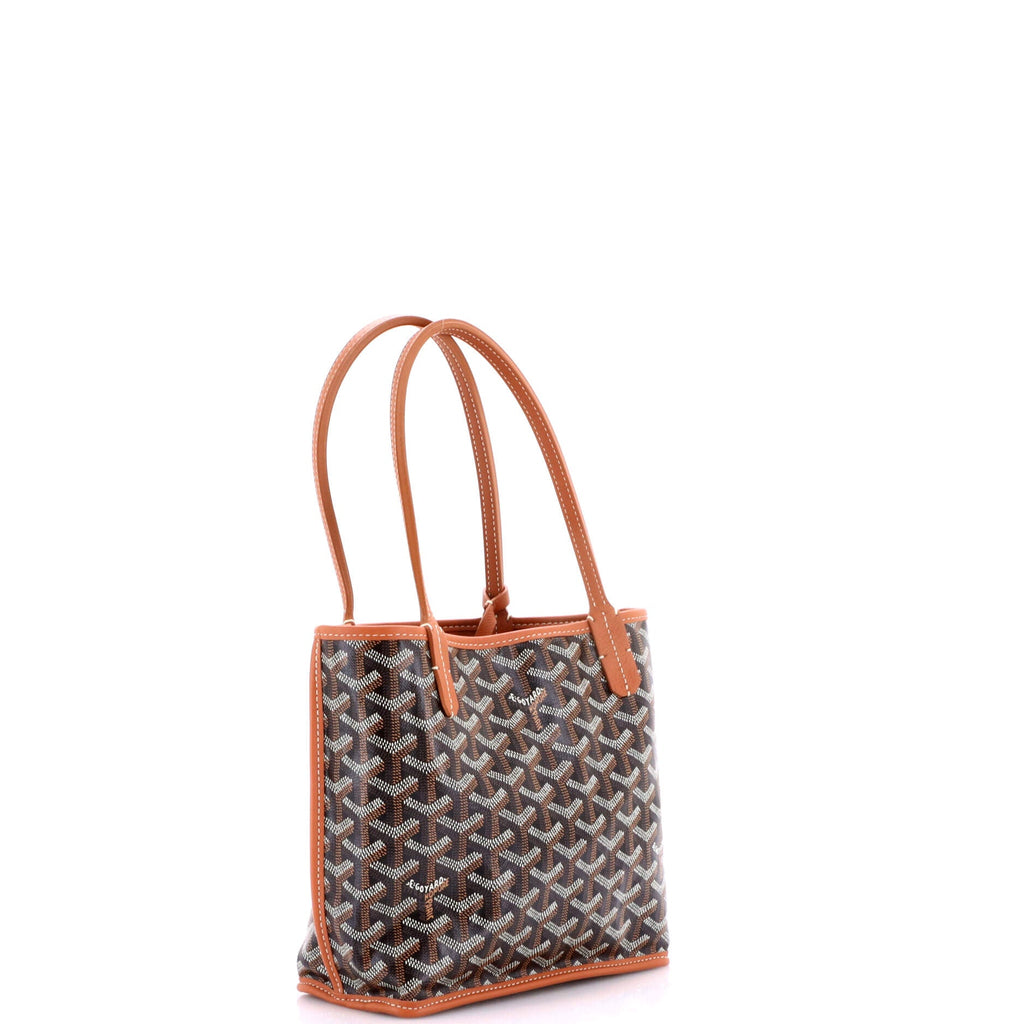 Anjou Reversible Tote Coated Canvas Mini