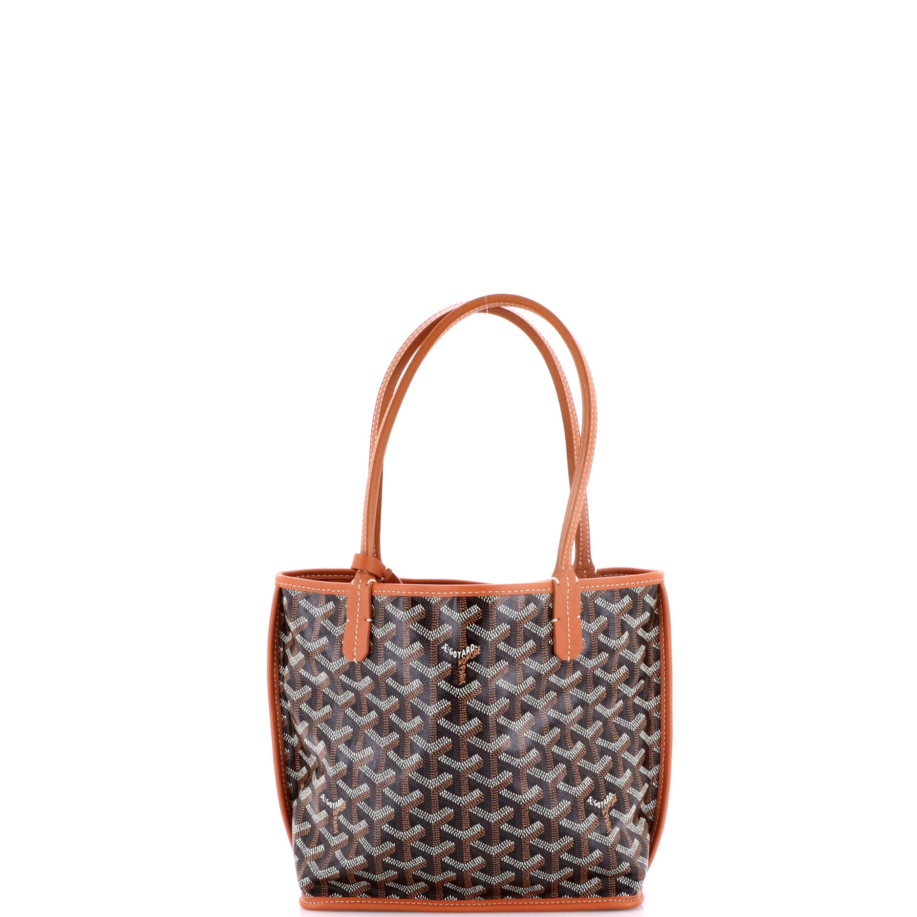 Anjou Reversible Tote Coated Canvas Mini