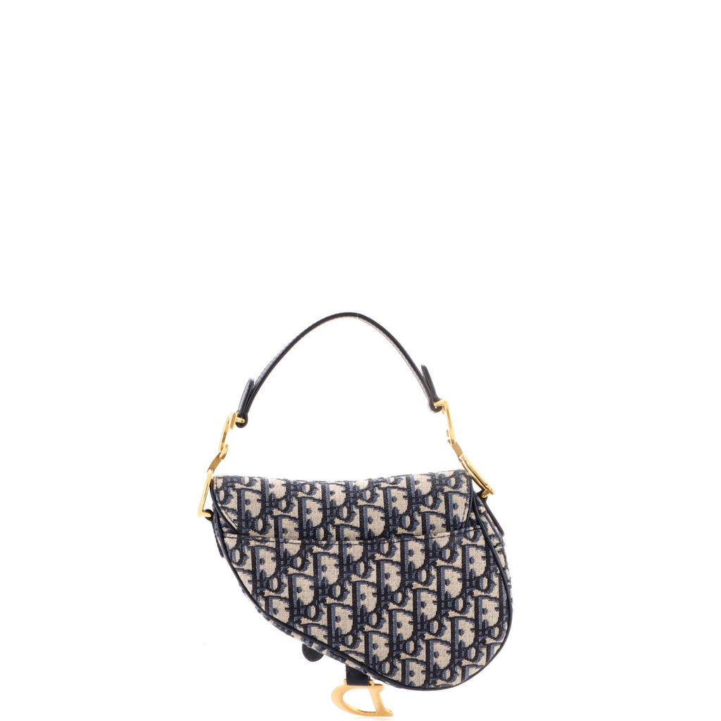 Saddle Handbag Oblique Canvas Mini